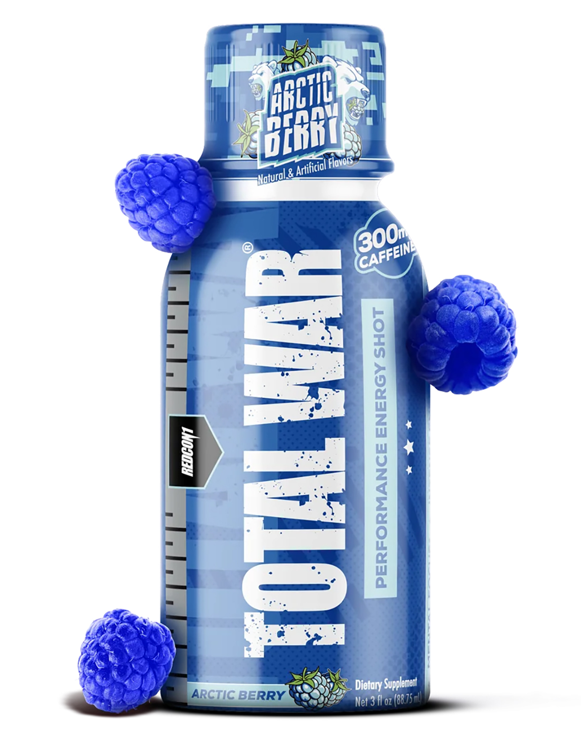Redcon1 RC1TWSAB Total War Energy Shots Artic Berry 12 Pack