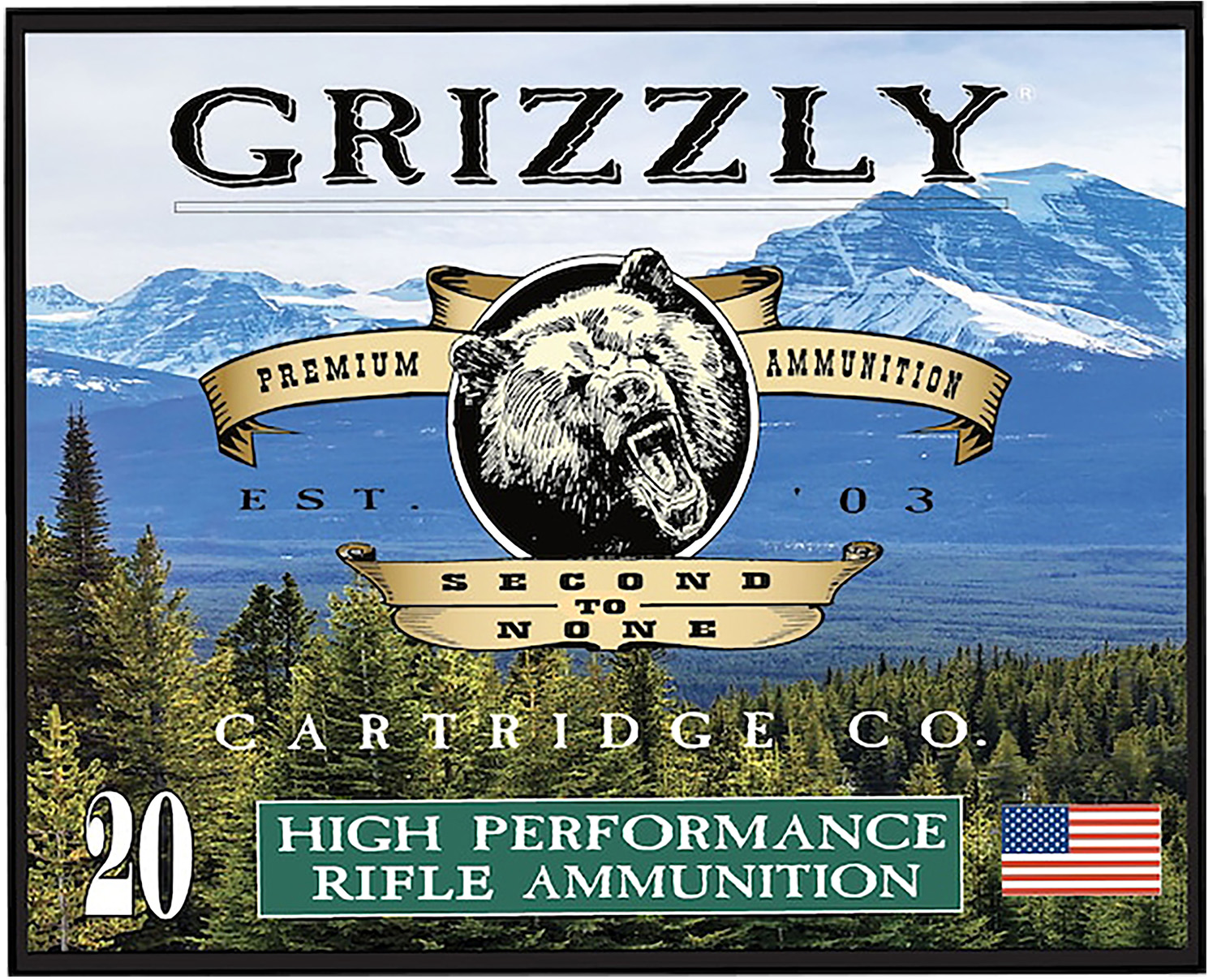 Grizzly GC357M15 357Mag 148gr FMJ Flat Point Ammo, 20/Box