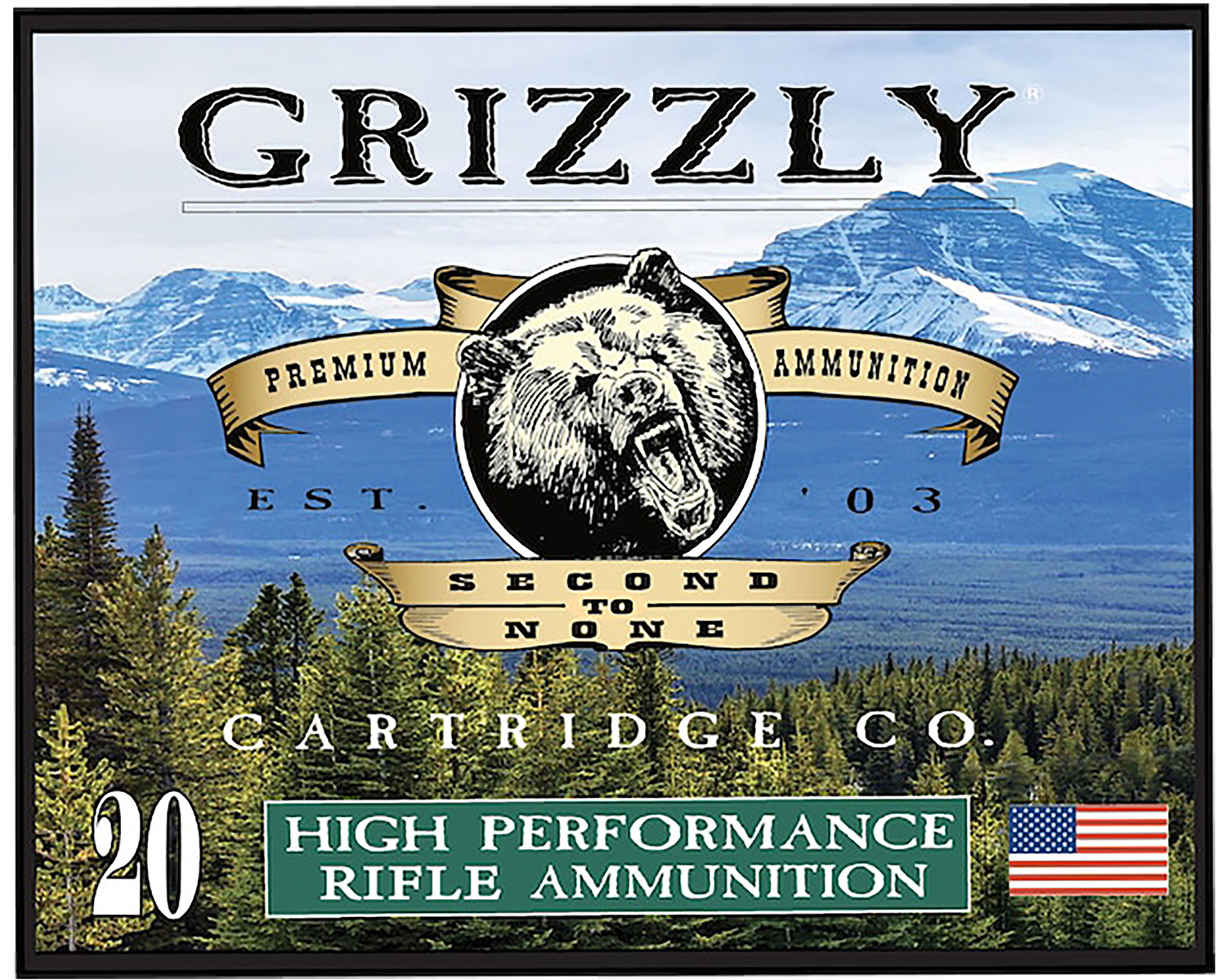 Grizzly GC357M20 357 Mag 210gr FMJ Flat Point Ammo 20/Box
