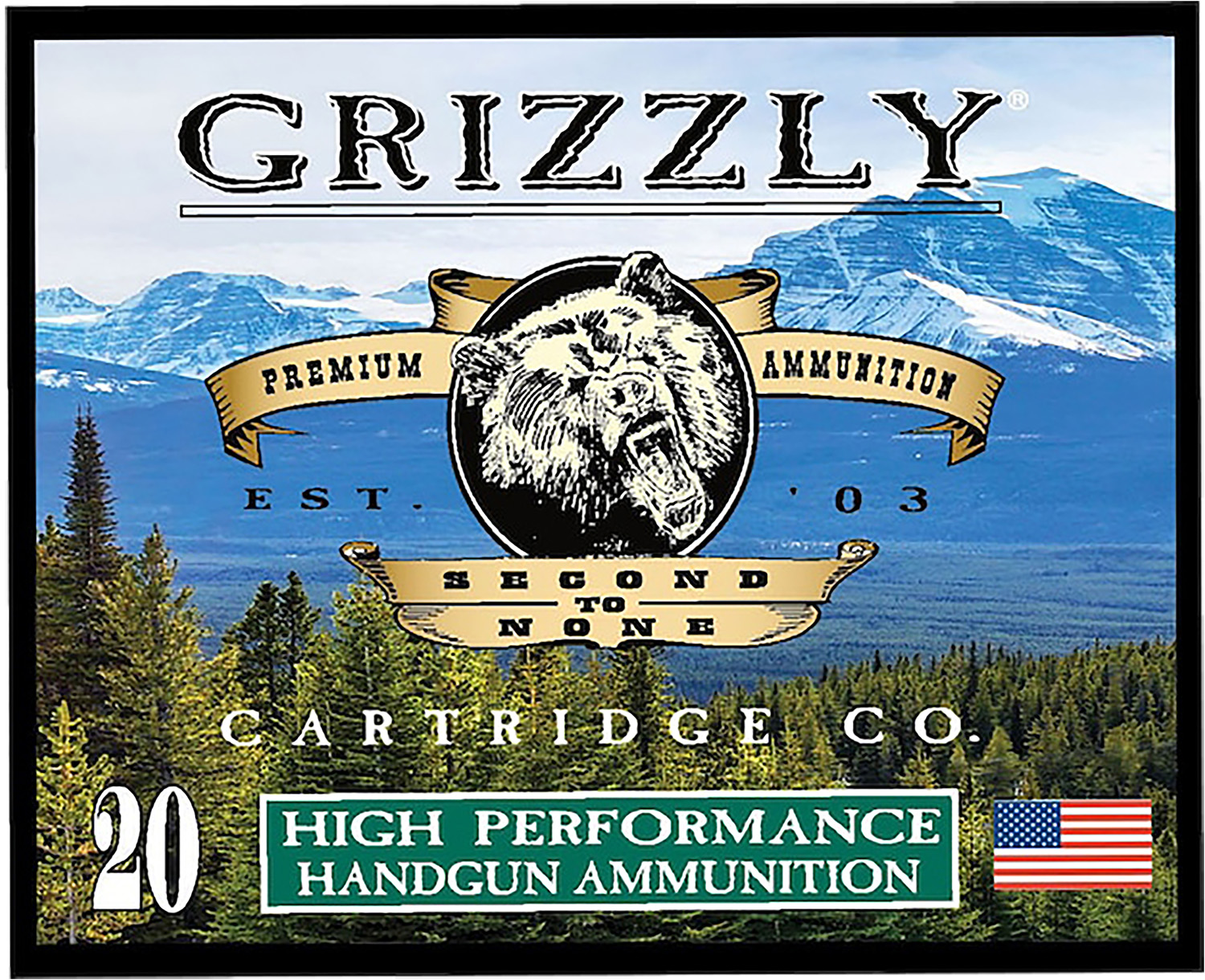 Grizzly GC10M6 10mm Auto 165gr JHP Ammo, 20/Box