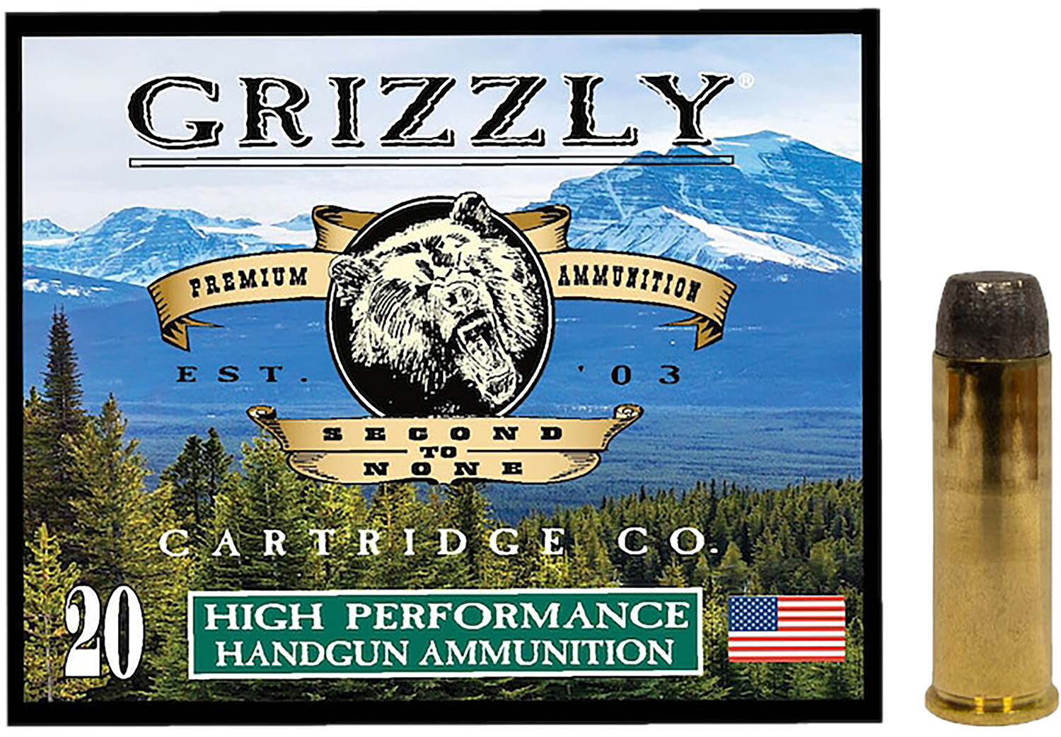 Grizzly GC41M4 41 Mag Ammo, 250gr WFN Gas Check, 20/Box