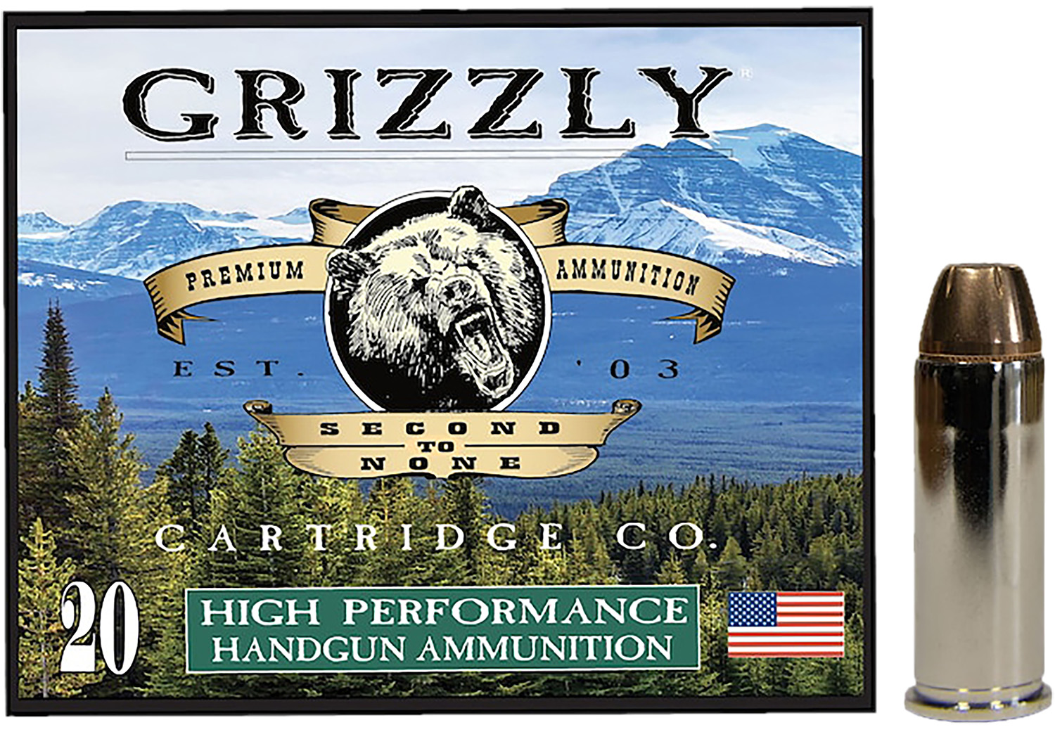 Grizzly Ammo GC44SP5 44Special 240gr Jacketed Hollow Point 20 Per Box-...