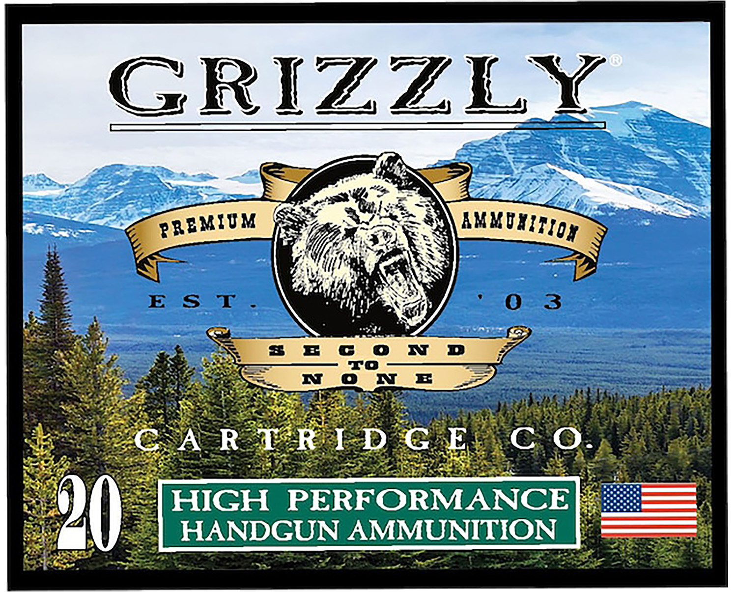 Grizzly Ammo GC44M+P2 44Mag+P 240gr Jacketed Hollow Point 20 Per Box-1...