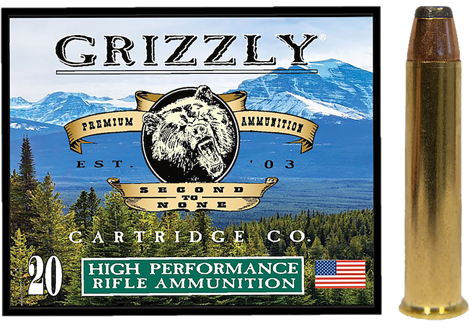 Grizzly Ammo GC45-70+P2 45-70 300gr Jacketed Hollow Point 20 Per Box-1...