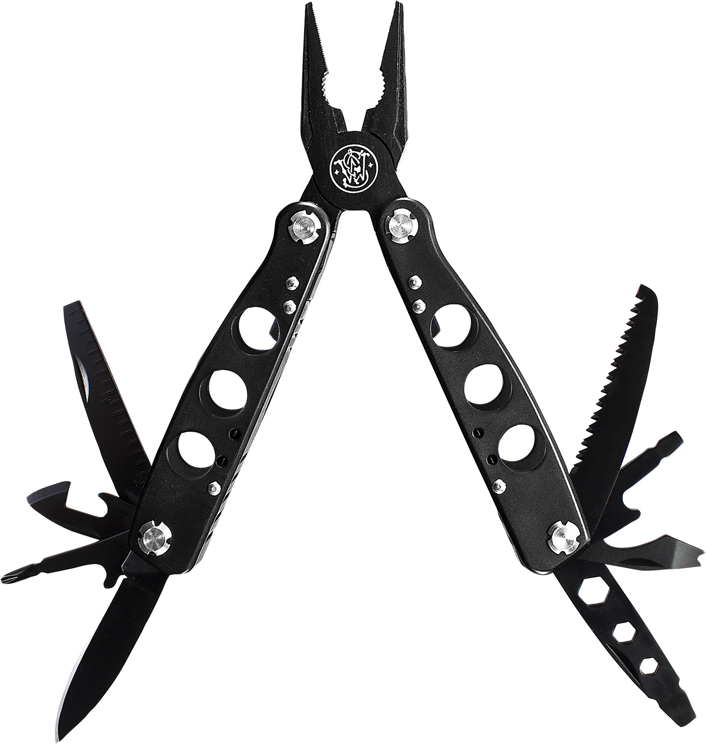 S/WESSON Stainless Steel Multi-Tool 14 Tools with Case - Black | SWMT1CP
