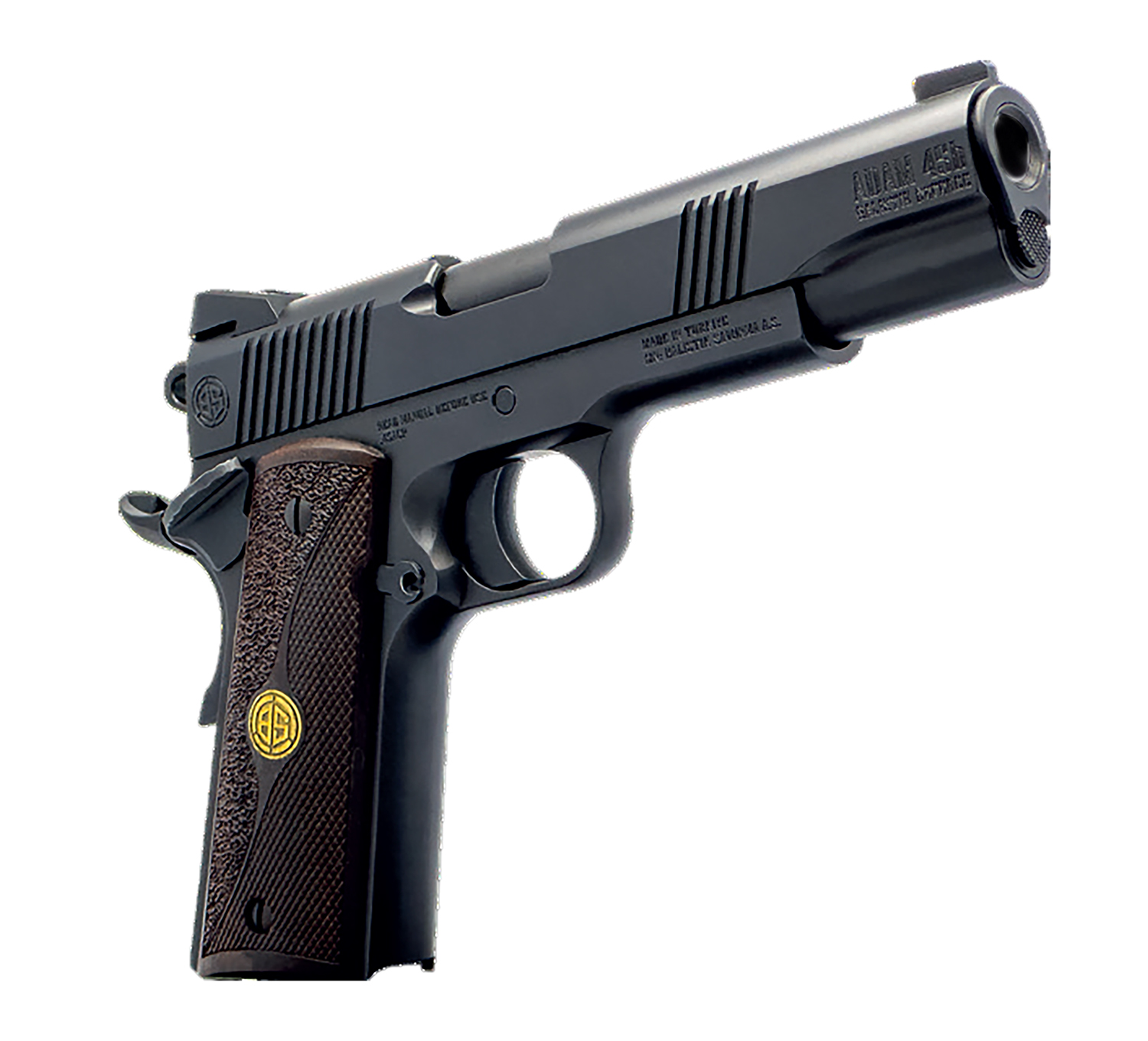 Dickinson DKSN9BB 1911 45 ACP 8+1 4.37" Black Barrel Wood Grips
