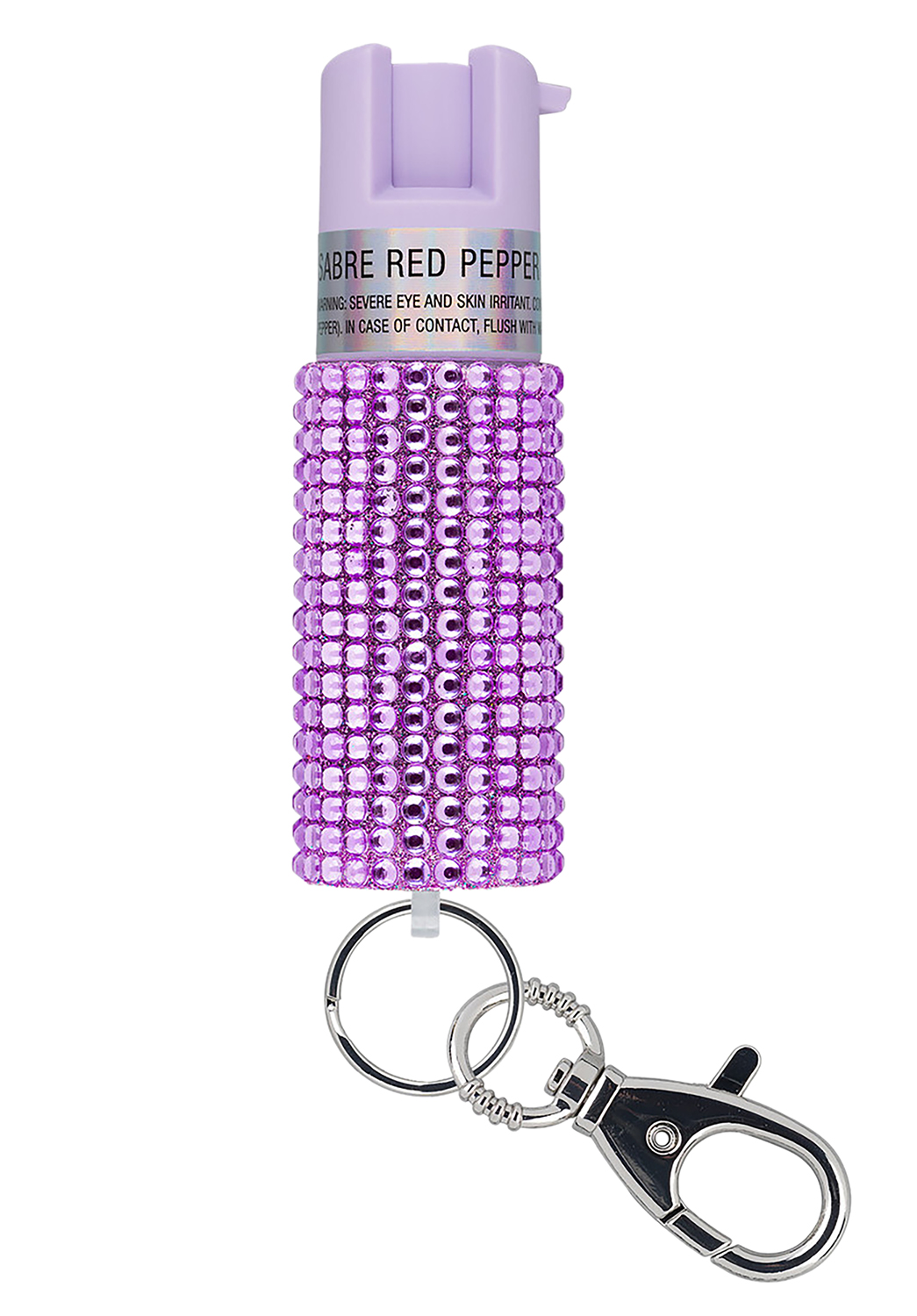 SEC KRJLV02 JEWELED PEPPER SPRAY LAVENDER