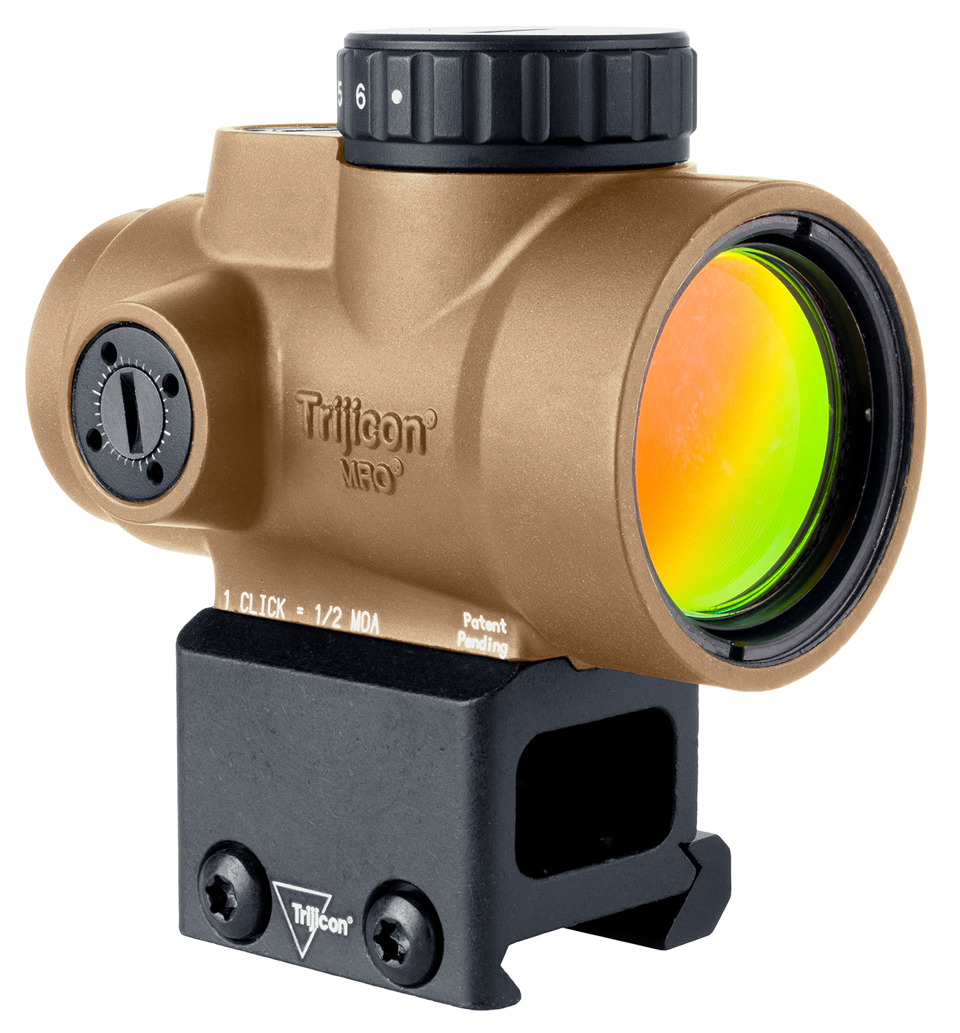 Trijicon 2200328 MRO SD Coyote Tan 1x25mm 2 MOA Red Dot Reticle Lower... - Trijicon - 25MM