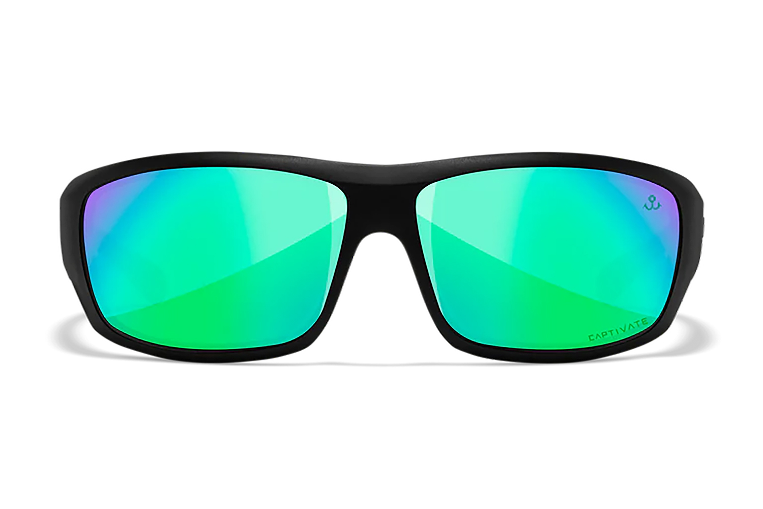 Wiley X ACOME22 Omega Green Mirror Lens Polycarbonate Matte Black Frame