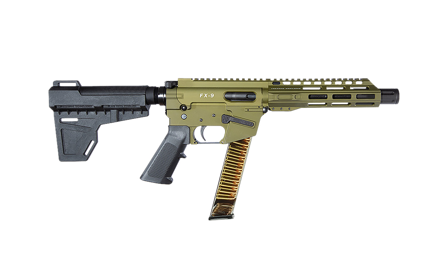 FREEDOM ORDNANCE FX9P8-ODG FX9P 9mm Luger 31+1 8" OD Green - Freedom Ordnance