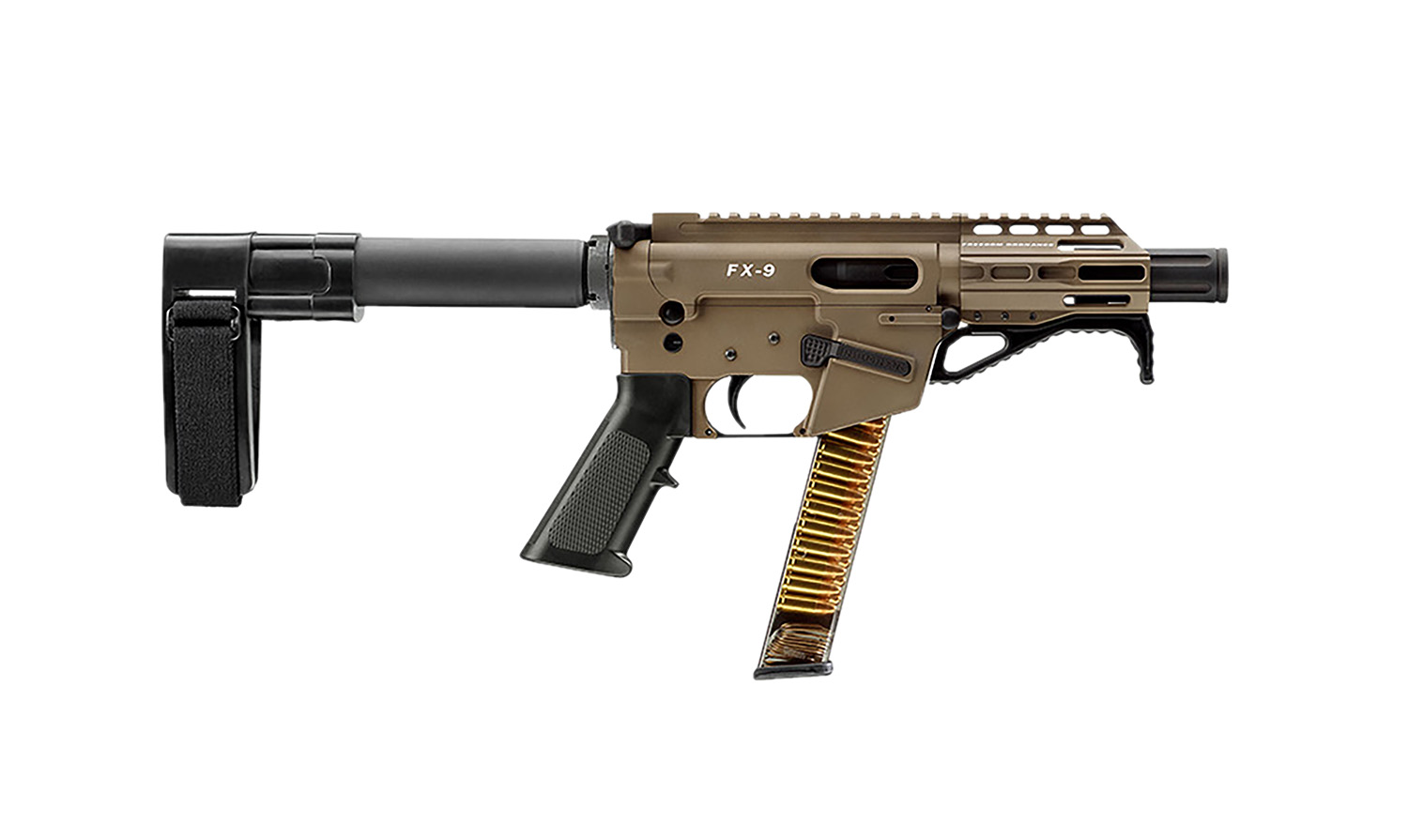 FREEDOM ORDNANCE FX9P4SBM-FDE FX9P 9mm Luger 4" Flat Dark Earth