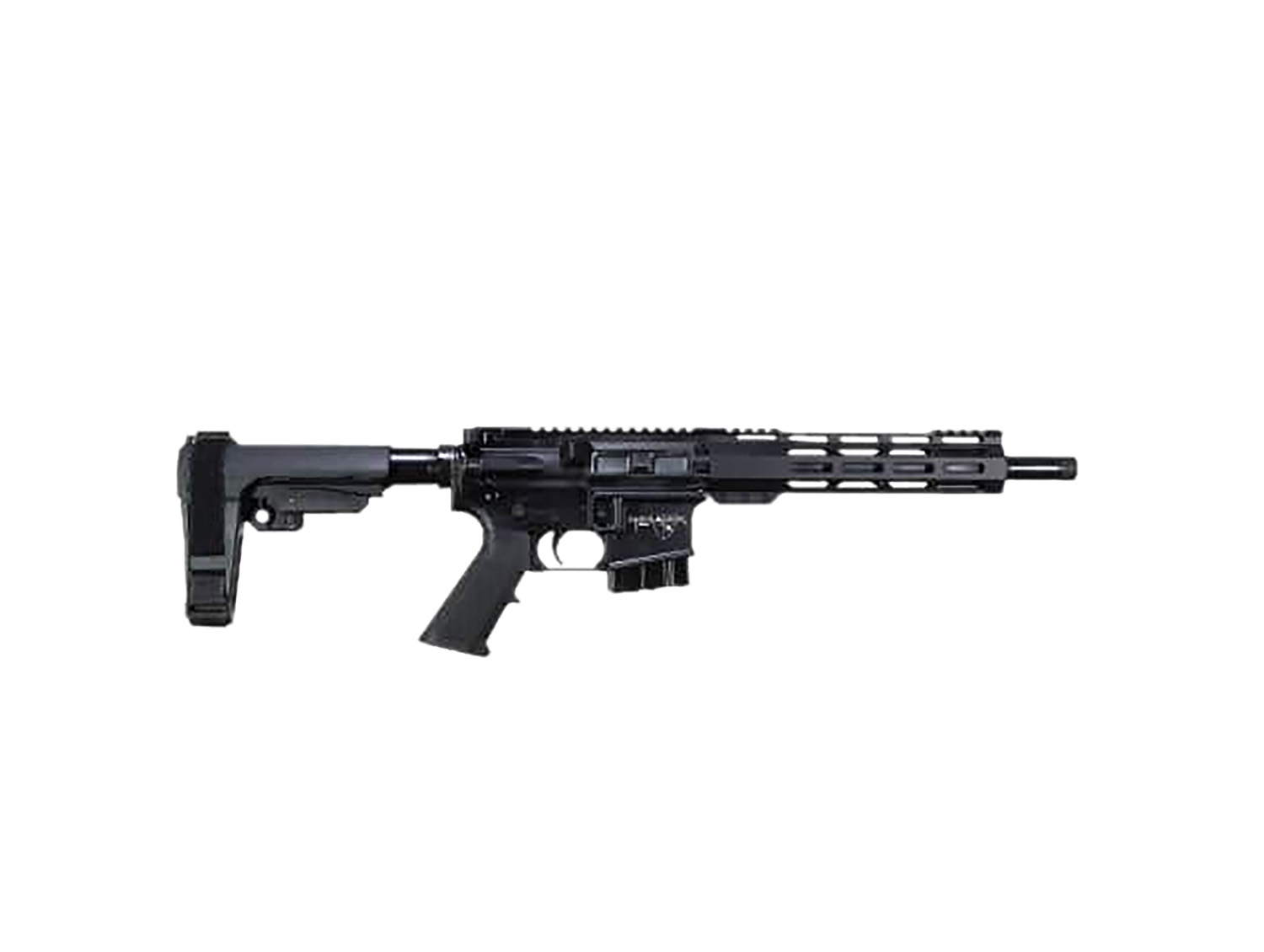 Alexander Arms PHI65ST Highlander  6.5 Grendel 10+1 11 Black Fluted Threaded Barrel, Black Anodized Picatinny Rail Receiver, Polymer SBA Tactical Brace, Black A2 Grip