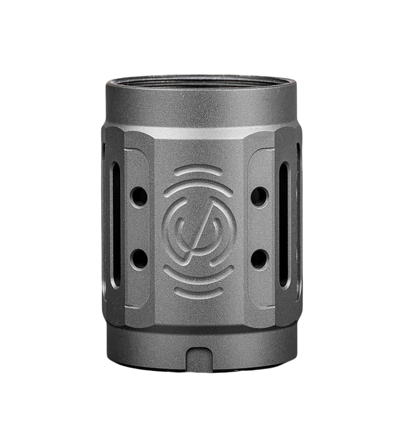 SilencerCo AC5447 Alpha MAAD Brake 2.0 Black Anodized Aluminum 2" OAL 1.45" Diameter