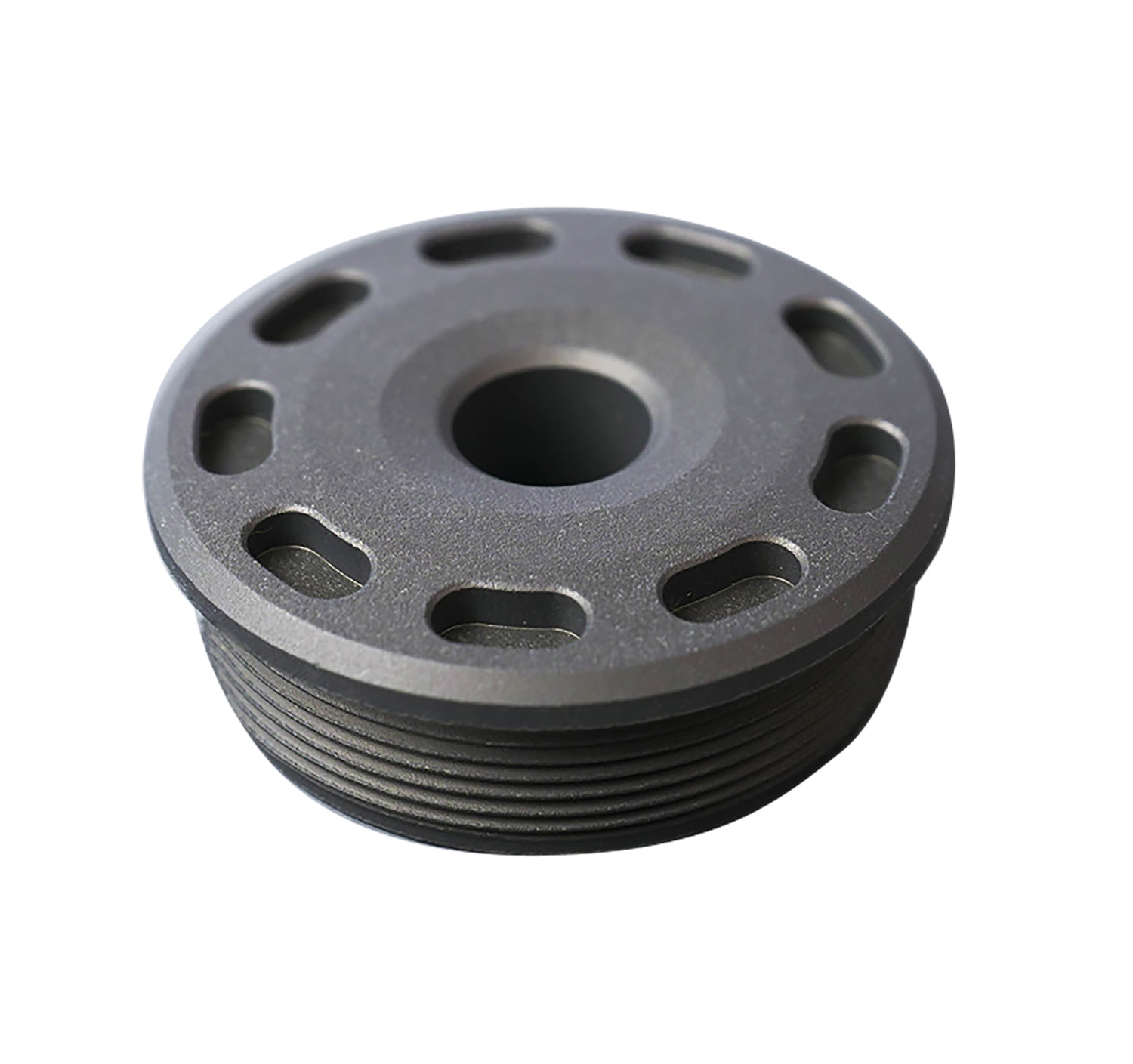 SilencerCo AC5390 Bravo Front Cap 30 Cal Fits Titanium Matte Black - SILENCERCO - .30 Carbine for sale at TheGunDock