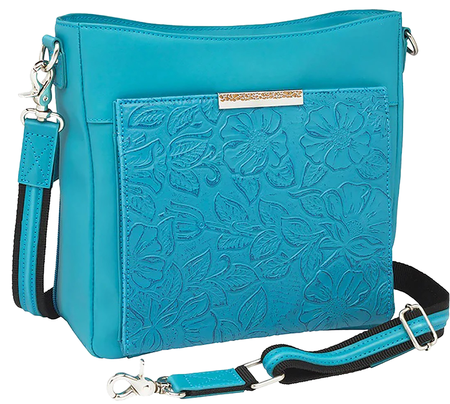 GTM GTM-98TLD/TBLUE SLIM CROSSBODY COWHIDE TURQ