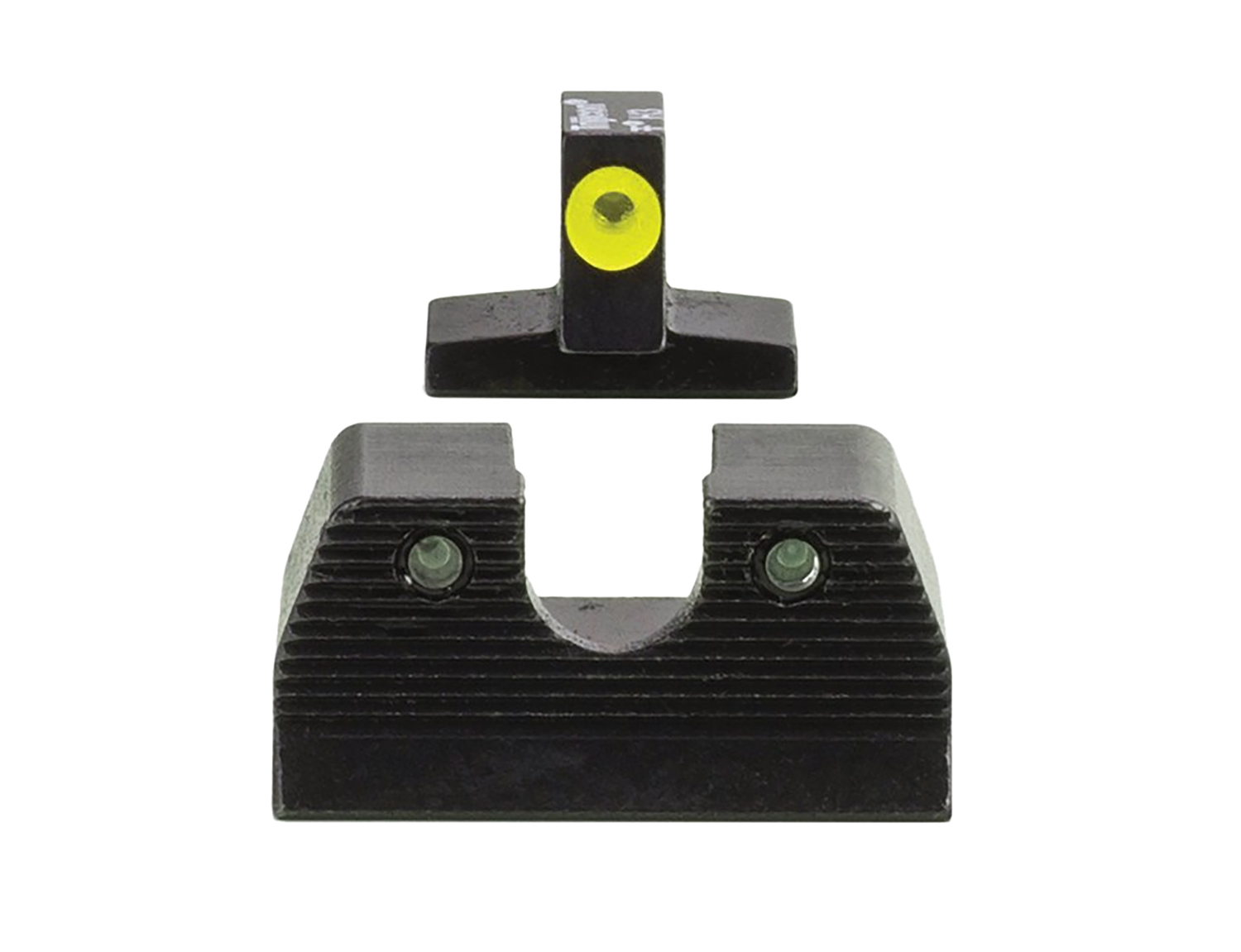 Trijicon 600890 HD XR Night Sight Set Green Tritium/Yellow Outline Front, Green Tritium Rear, Black Frame, Fits FN FNP/F