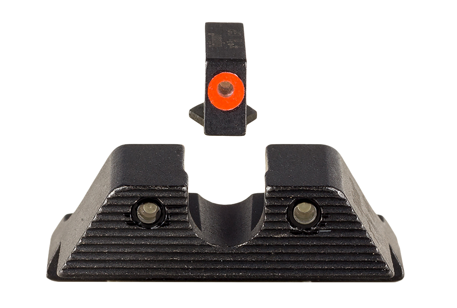 Trijicon 600846 HD XR Night Sight Set Green Tritium/Orange Outline Front, Green Tritium Rear, Black Frame, Fits Glock/48