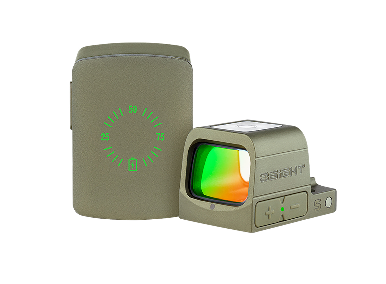 Olightstore OSIGHTOG Osight S Olive Drab Green 1×2 MOA Red Dot/32 MOA Circle Reticle