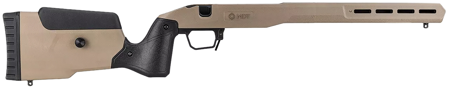 Mdt Sporting Goods Inc 108682FDE Field Stock Chassis System Flat Dark Earth Fits Savage Axis Short Action - MDT