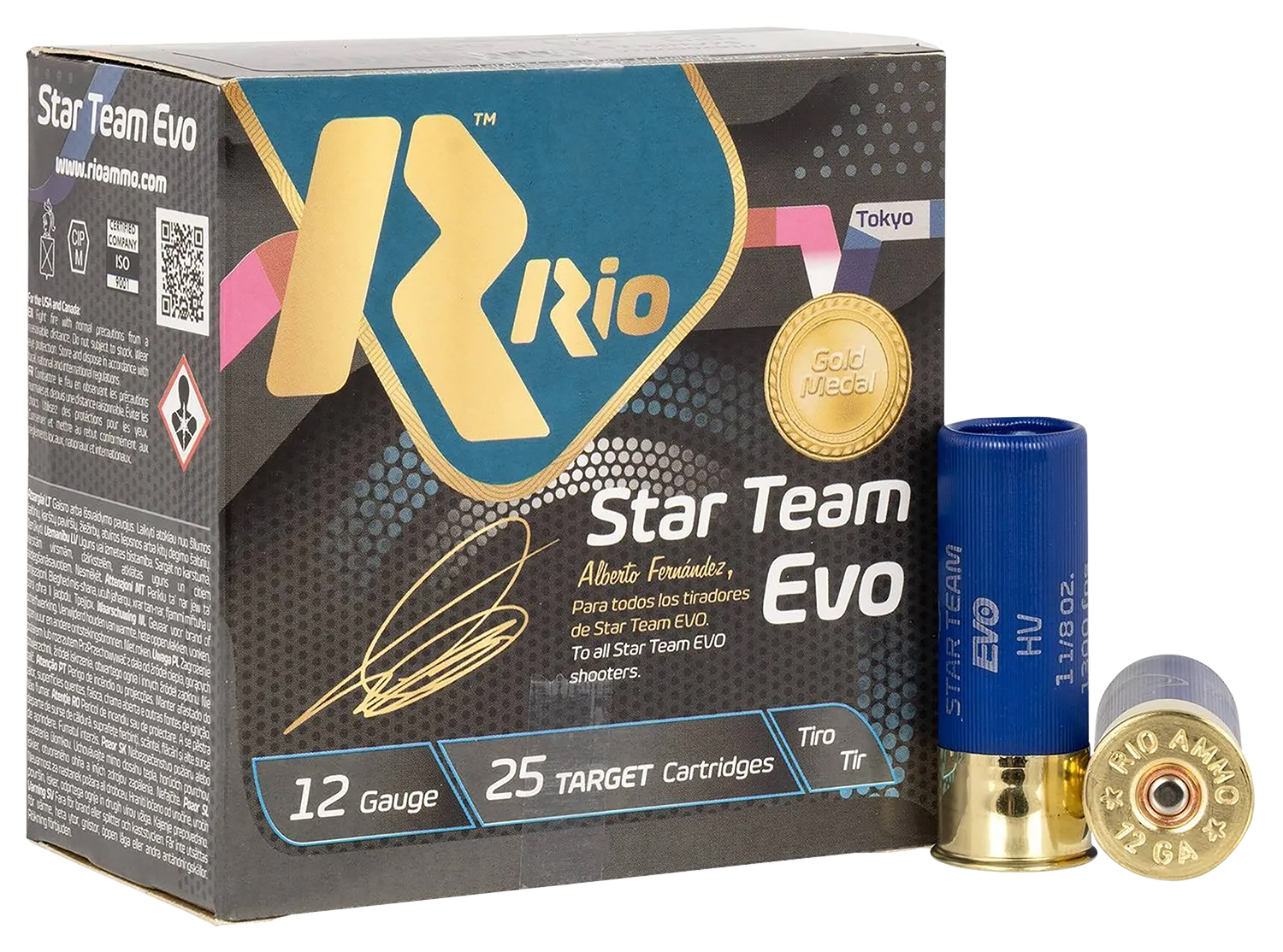 Rio Ammunition ST3275 Star Team EVO 12Gauge 2.75" 1 1/8oz 7.5Shot 25 Per Box/10 Case - Rio Ammunition