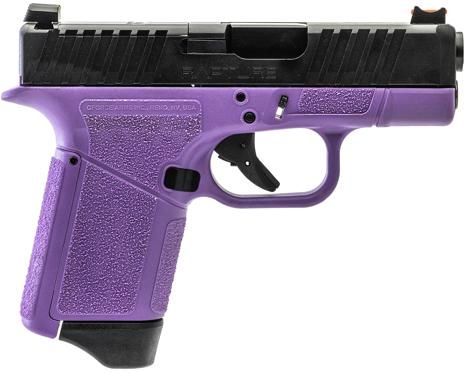 Gforce Arms GF932512PUB RAPTURE 9mm 3.25" Purple Semi-Auto Pistol - GForce Arms - 9mm