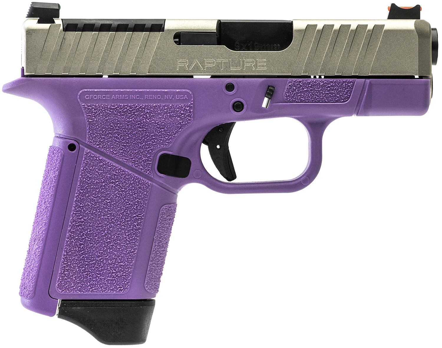 Gforce Arms GF932512PUN RAPTURE 9mm 3.25" Purple Semi-Auto Pistol - GForce Arms - 9mm