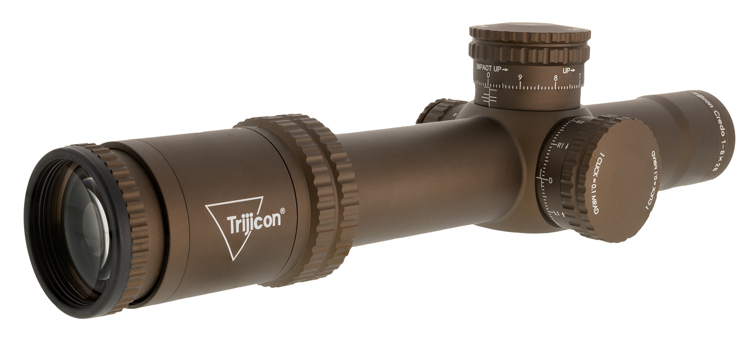 Trijicon CR828C2900056 Credo Riflescope 1-8x28 Red/Green MRAD 34mm Tube