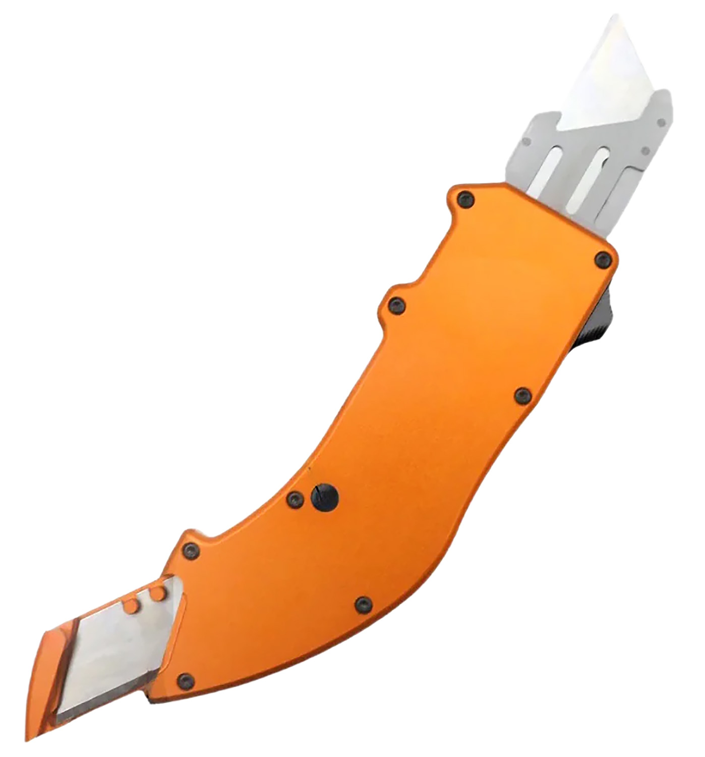 Templar Knife  Squire Utility OTF Razor Plain Orange Anodized 5.38 Aluminum Handle