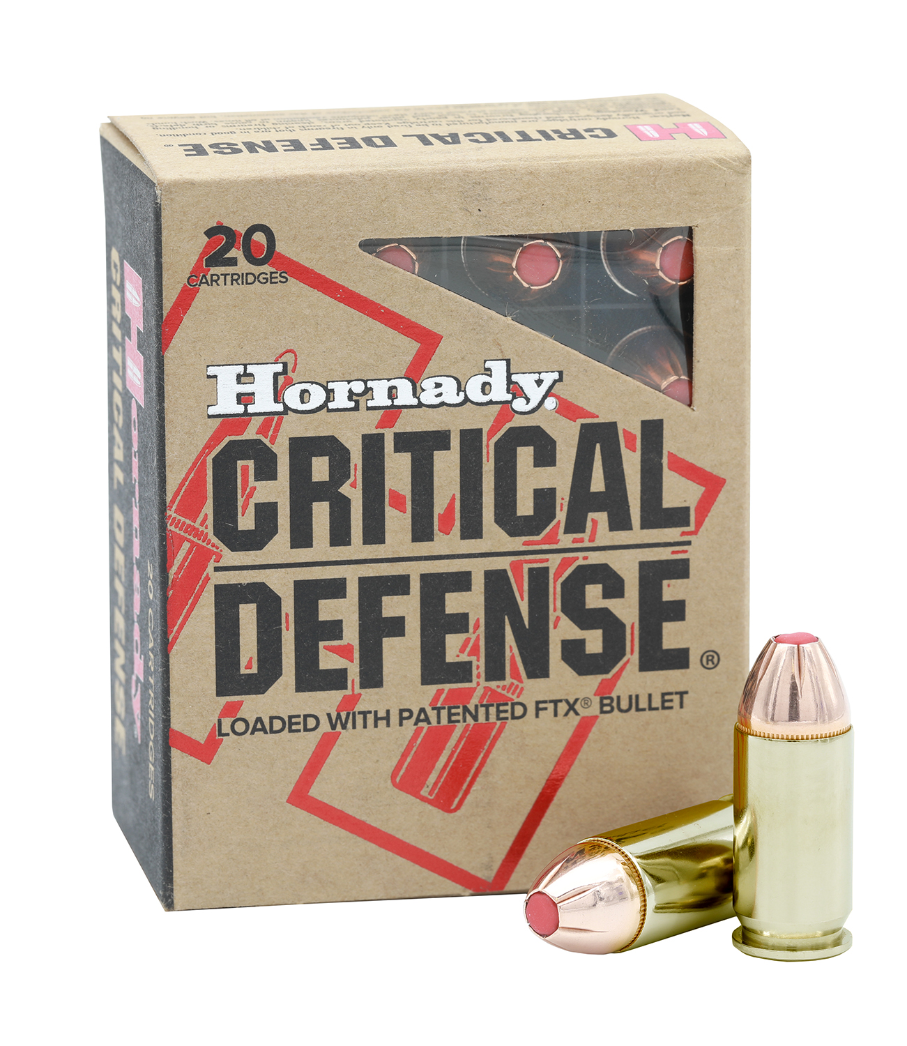 Hornady 90923 Critical Defense  45Auto+P 185gr Flex Tip eXpanding 20 Per Box/10 Case