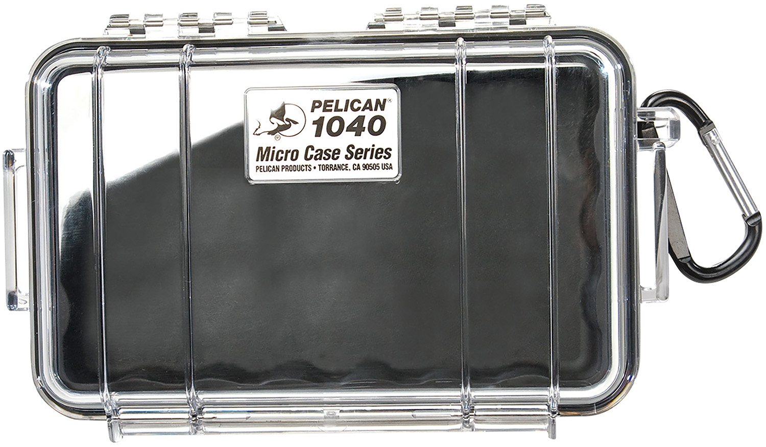 Pelican 1040 iPod Protect Case 6.5"X3.9"X1.7" Black/Clear