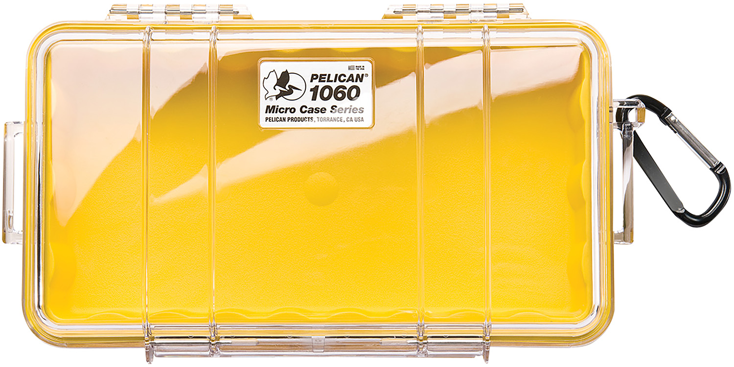 Pelican 1060-027-100 Micro Case Yellow/Clear 9" Hard Case