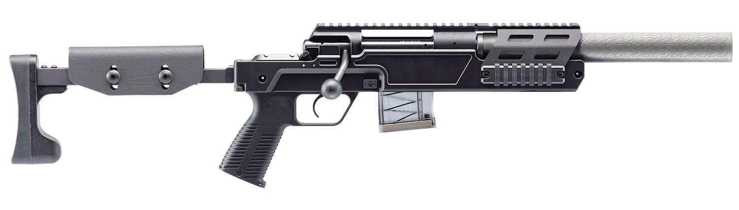 B&T Firearms BTSPR300PROMINIUSPKIT SPR300 Pro Kit 300 Blackout 9.80" Black M-LOK Handguard, Black Anodized Aluminum Receiver w/Picatinny Rail, Black Adjustable Folding Stock, Black Polymer Grip