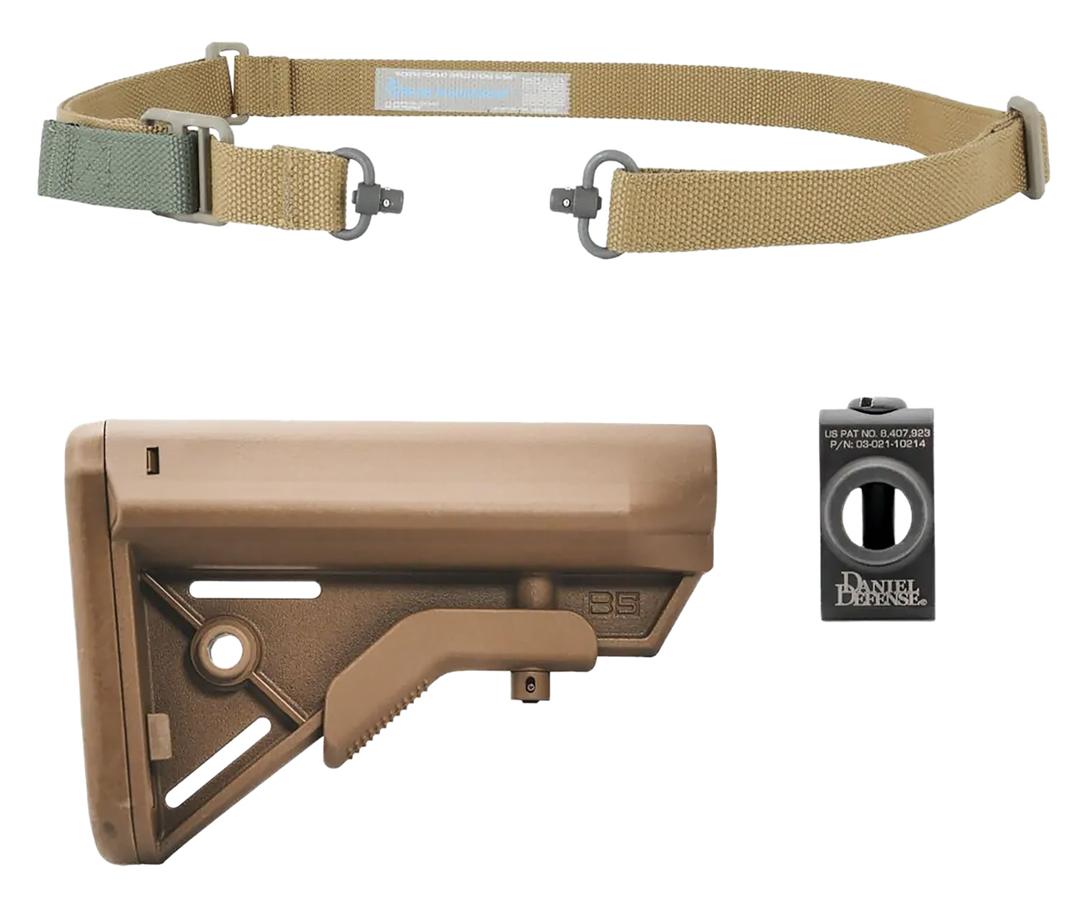 Blue Force Gear KSP0088CB M4 Modern Combat Sling Kit Coyote Brown - BFG