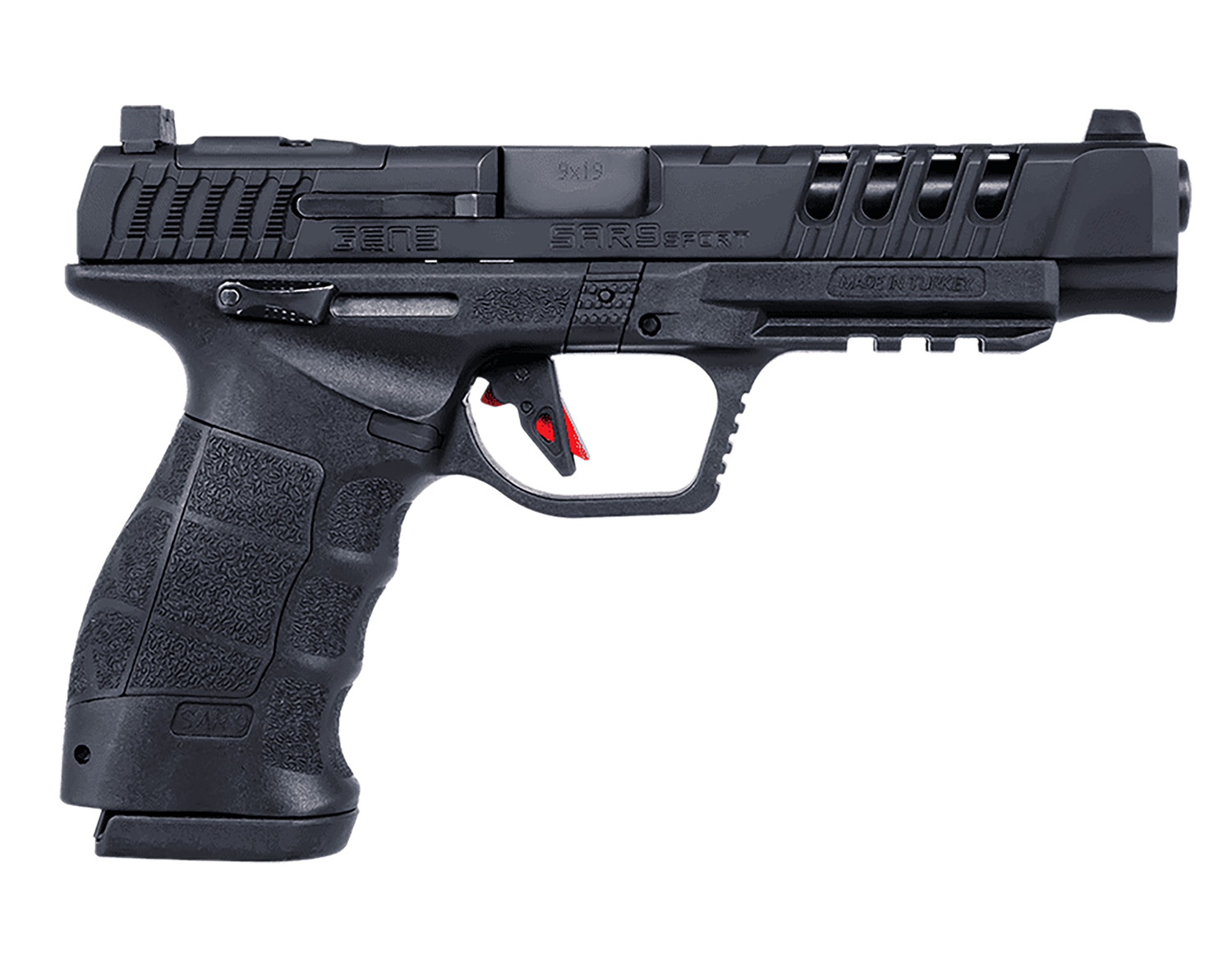 SAR USA SARSPTG3BL SAR9 Sport Gen3 9mm Luger 19+1 5.20" Black Steel... - SAR USA - 9mm
