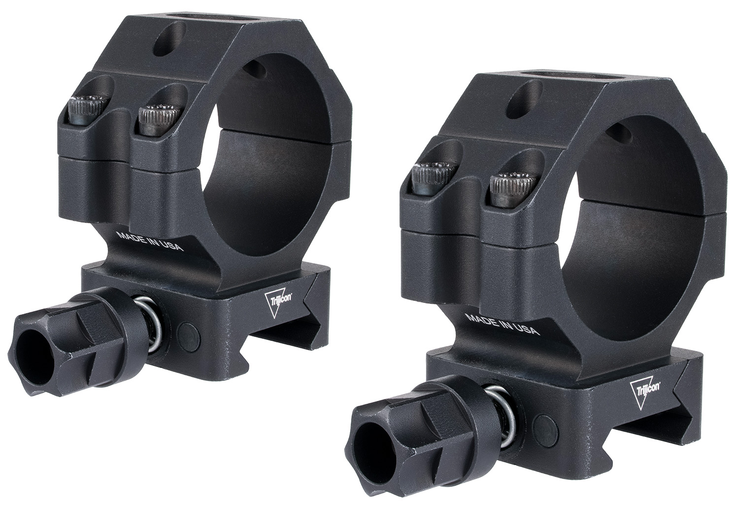 Trijicon AC22065 Scope Rings With Q-LOC Technology Matte Black Aluminum 30mm Tube Medium