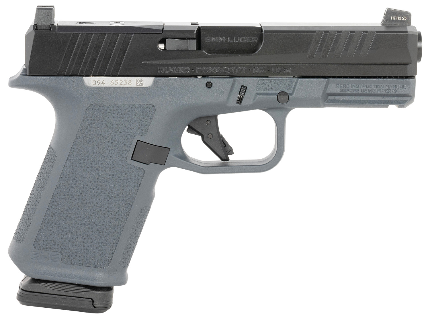 Ruger 19425 RXM  9mm Luger 15+1 4" Black FNC Nitride Barrel & Black FNC Nitride Serrated Alloy Steel Slide, Stealth Gray Textured Grip