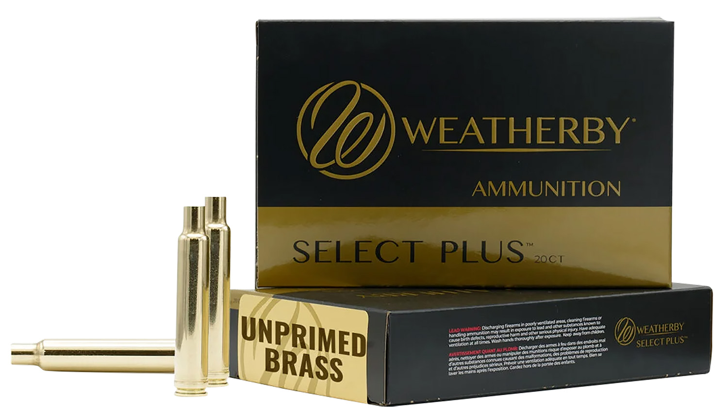 Weatherby Brass65Rpm20CT Select Plus 6.5 Wthby Rpm Rifle Brass