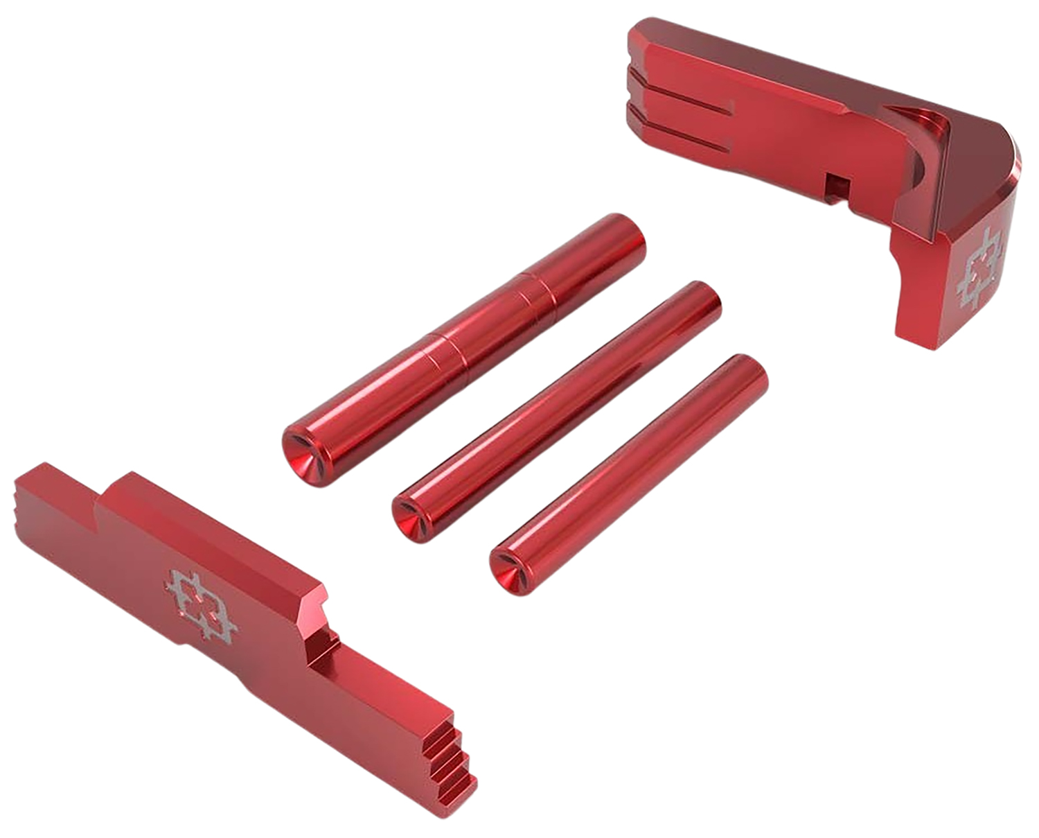 Cross Armory CRG43SOKRD 3 Piece Upgrade Kit Glock 43 Red Aluminum