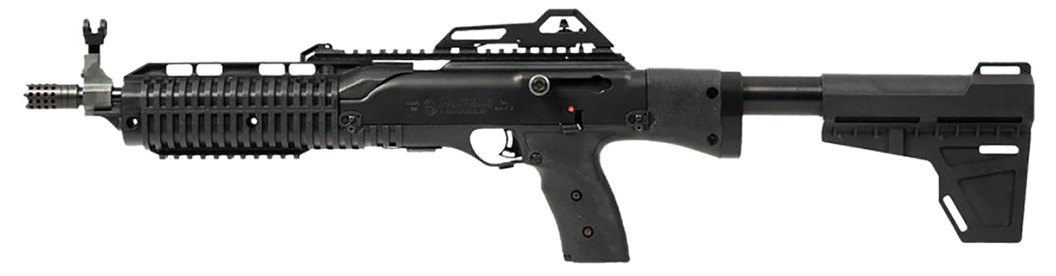 Hi-Point 1095PBRACE 1095P  10mm Auto 10+1 13.25" Black Threaded Barrel, Black Powdercoat Polymer Receiver w/Picatinny Rail, Picatinny Rail Forend, Black Pistol Brace, Black Plastic Grip