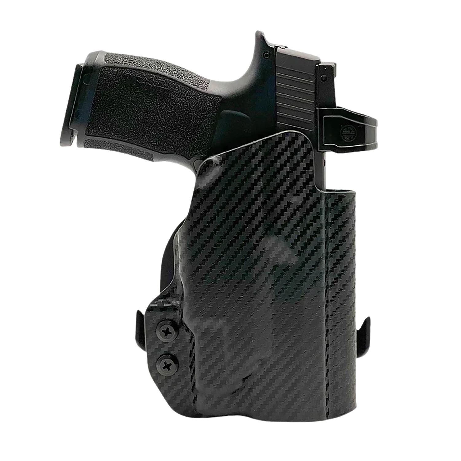 Rounded Gear SSRP365TLR7CFRHOWBPDL Paddle Holster OWB Black Carbon Fiber Kydex Fits Sig P365 Right Hand