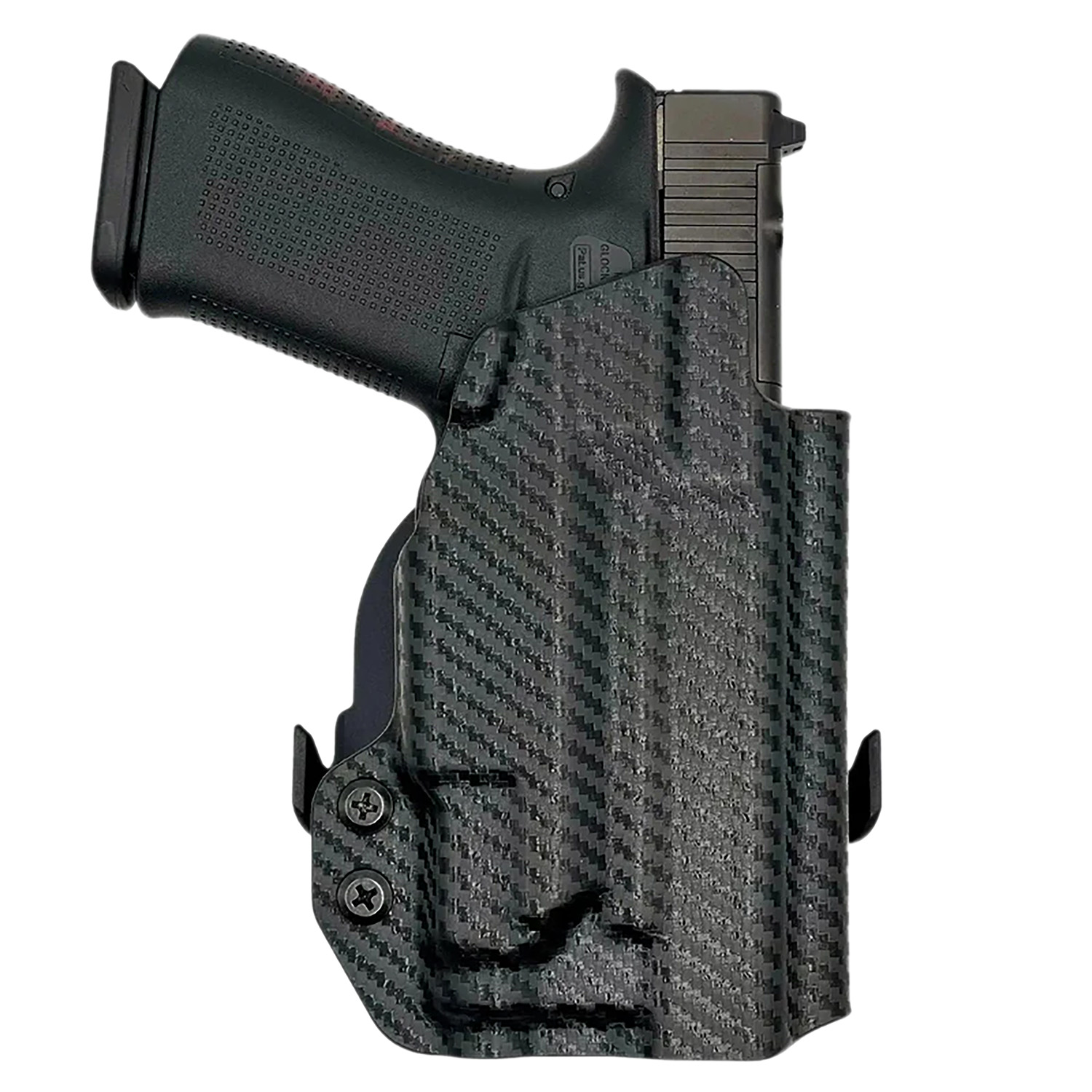 Rounded Gear GLKG4348TLR7CFRHOWBPDL Paddle Holster OWB Black Carbon Fiber Kydex Fits Glock 43/48 Right Hand
