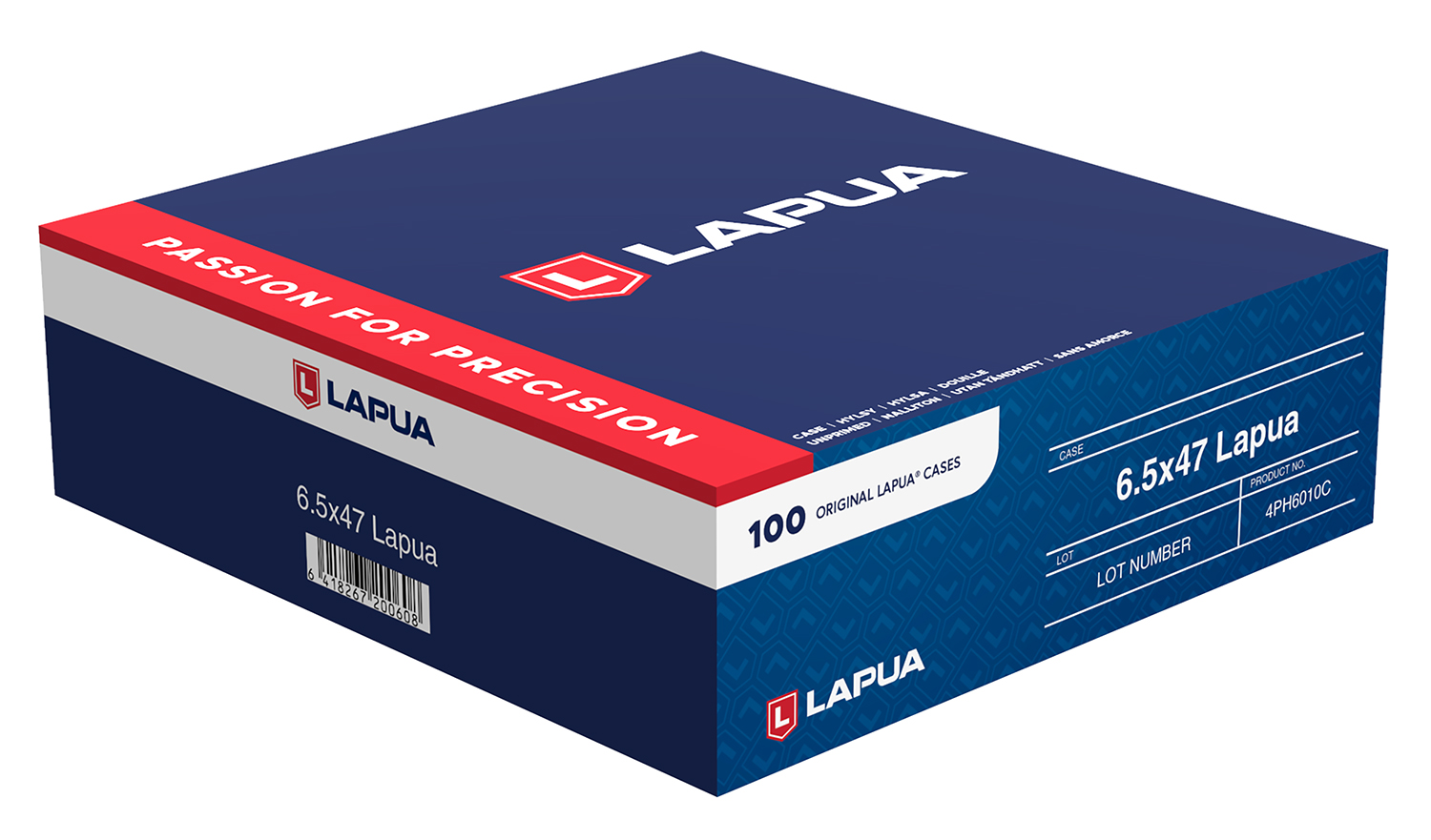 Berger Bullets 4PH6010C Unprimed Cases  6.5x47 Rifle Brass 100/Box