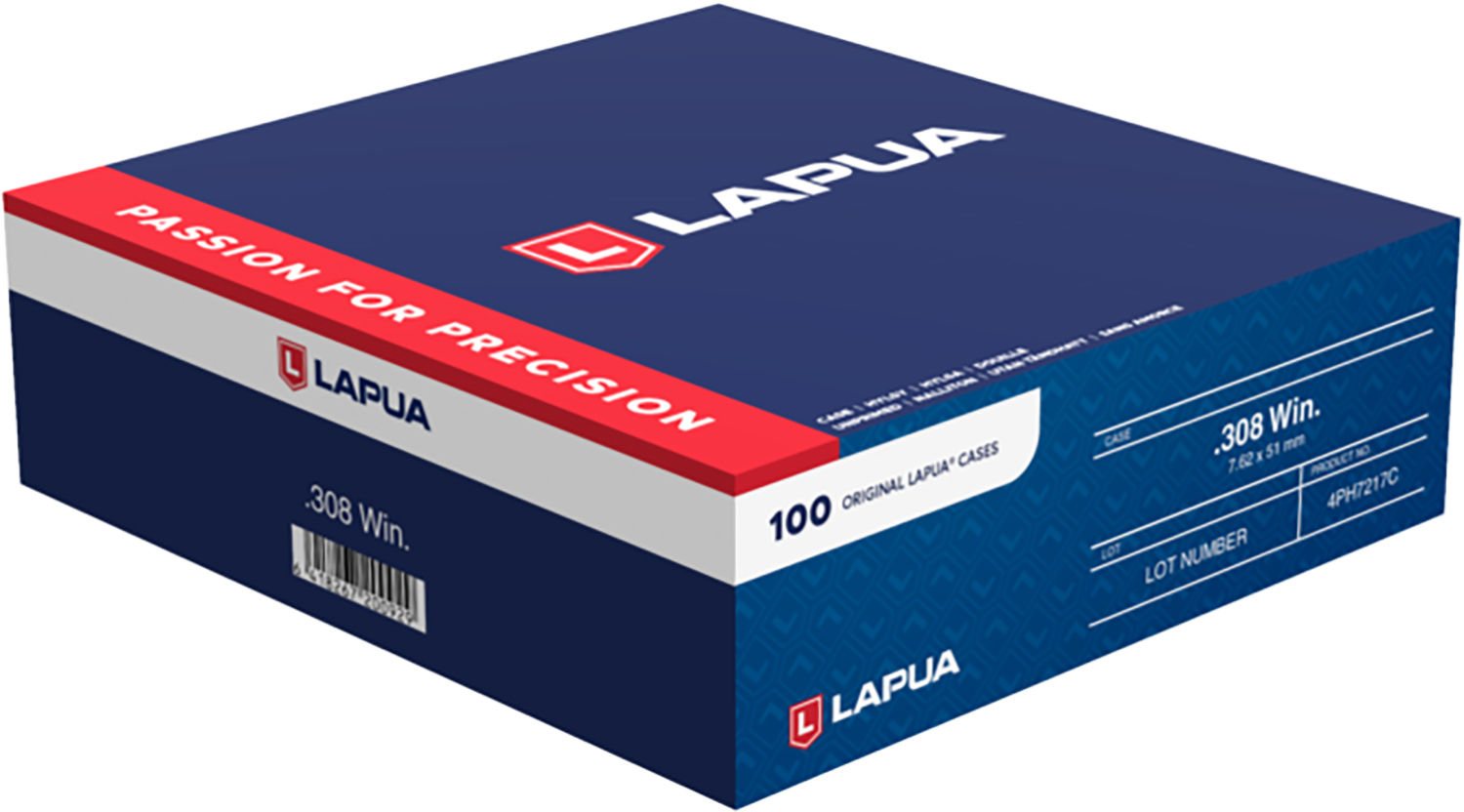 Berger Bullets 4PH7217C Unprimed Cases  308 Win Rifle Brass 100/Box