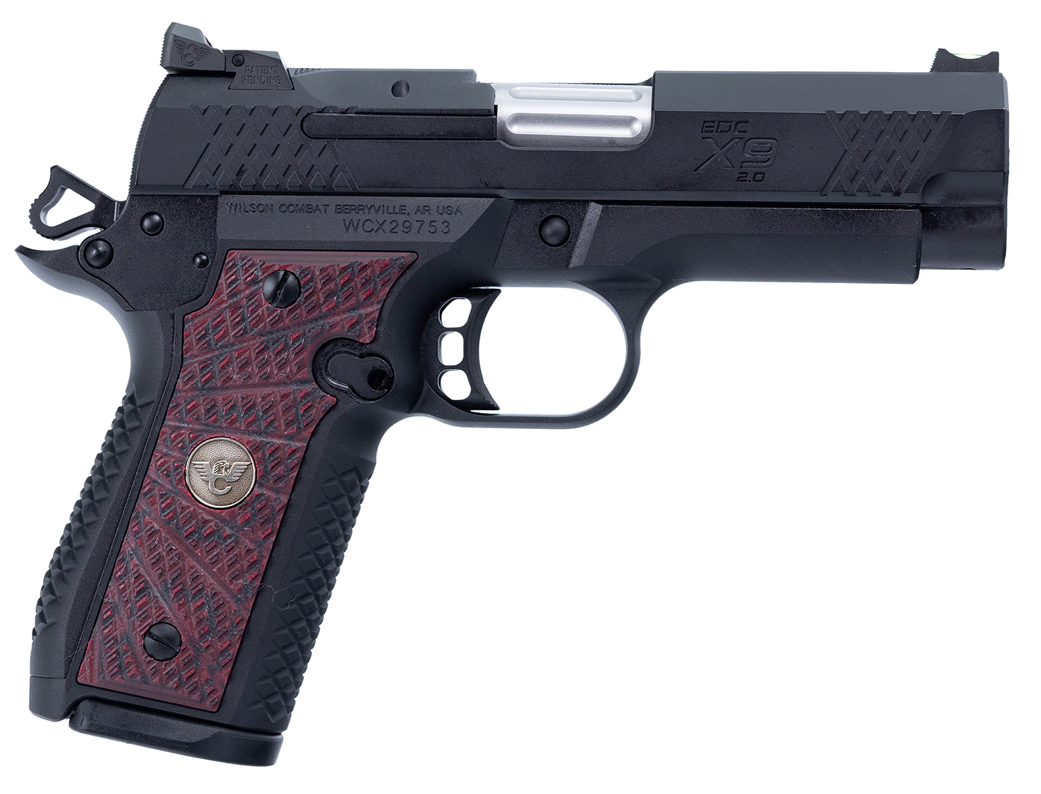 Wilson Combat EDC X9 2.0 9mm Luger 4" 15+1 Cherry G10 Grips