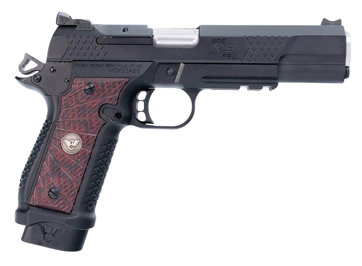 Wilson Combat EDC X9 2.0 9mm Luger 18+1 5" Barrel, Black Cherry G10 Grip - Wilson Combat - 9mm Luger