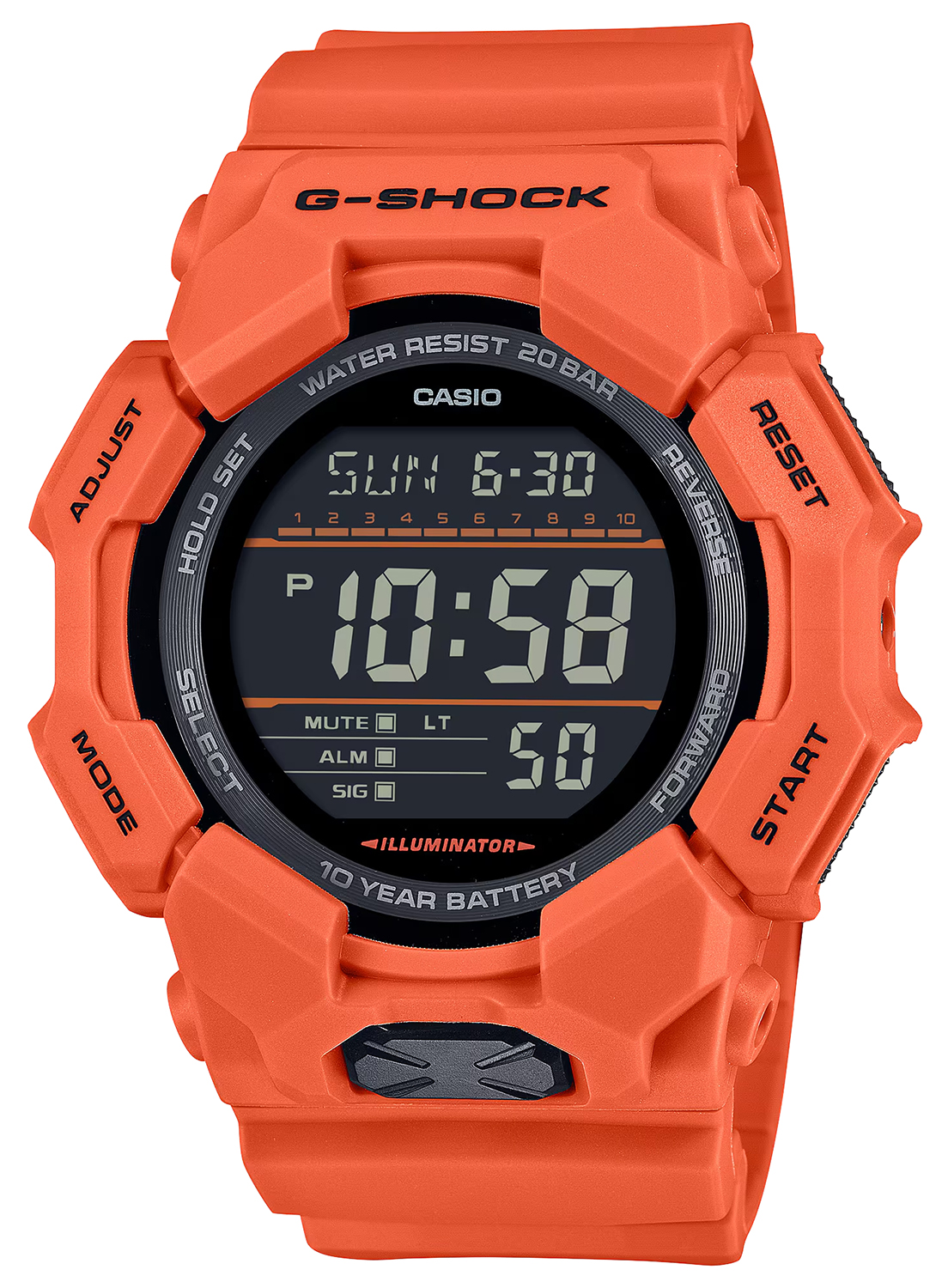 GSHOCK GD0104CR DIGITAL MOVEMENT RED/ORANGE