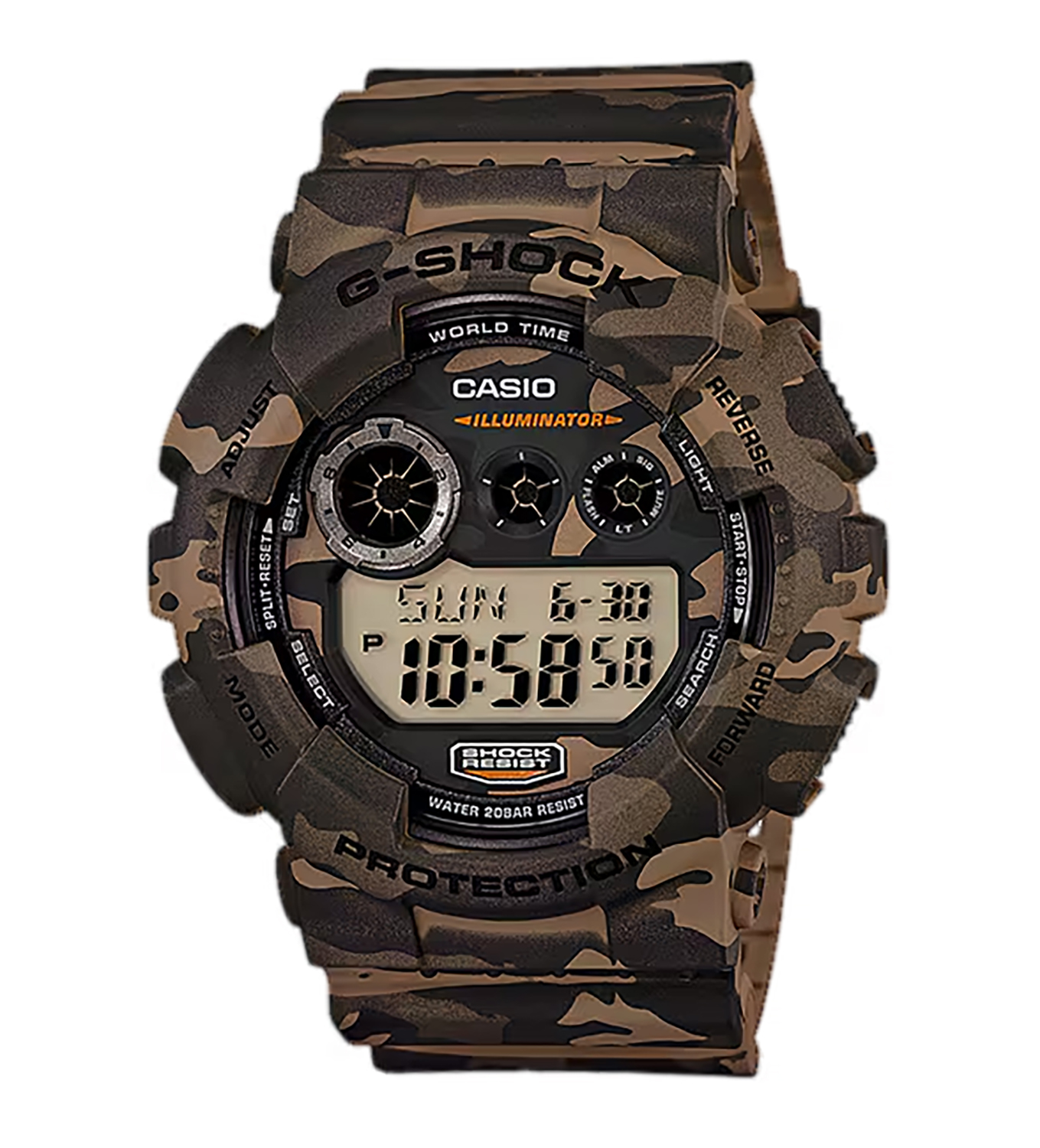 GSHOCK GD120CM5CR WOODLAND CAMO DIGITAL CAMO - GSHOCK