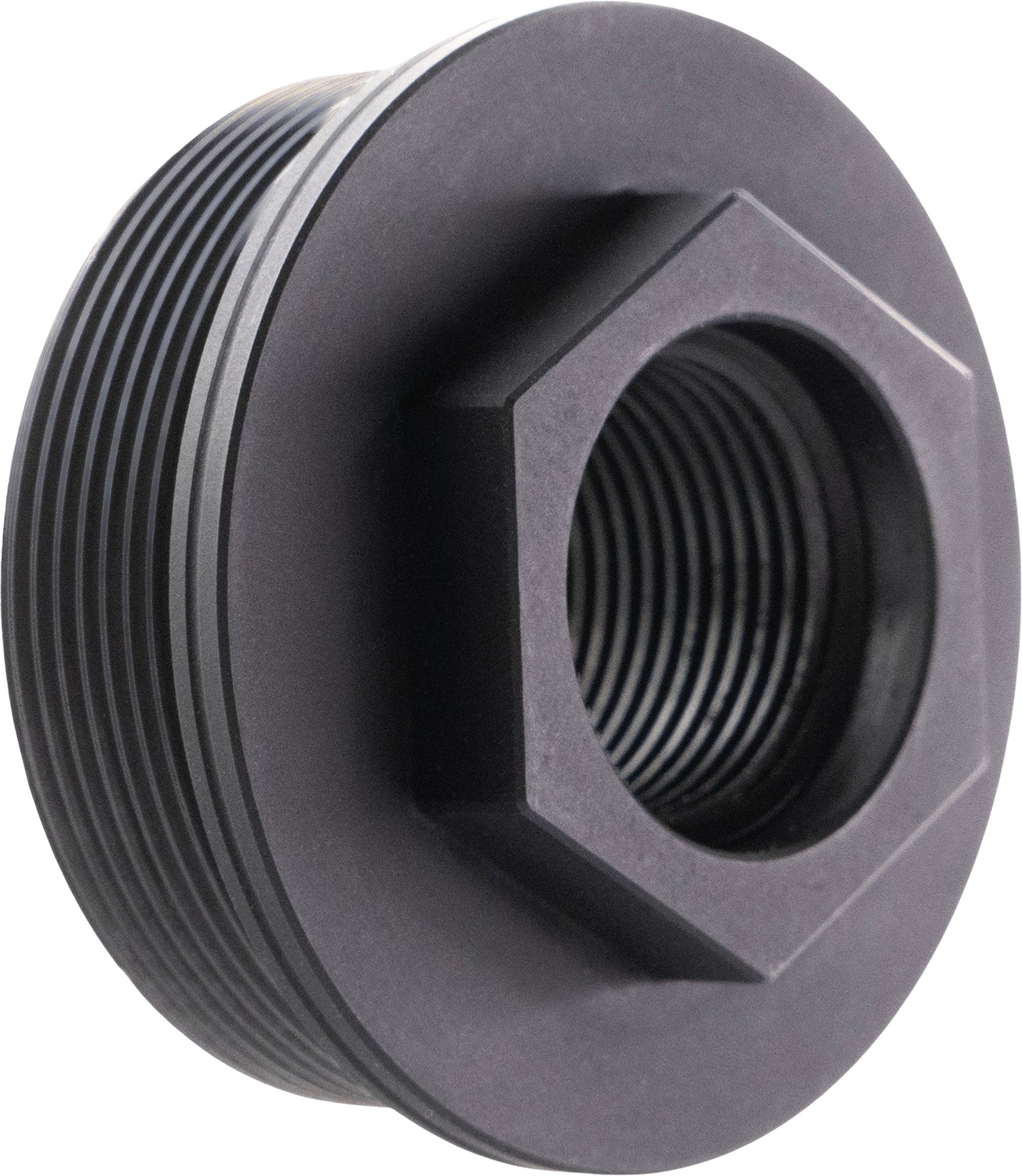 CMMG 11DB017 Zeroed HUB Mount Fits 1/2"x28 Stainless Steel Black - CMMG