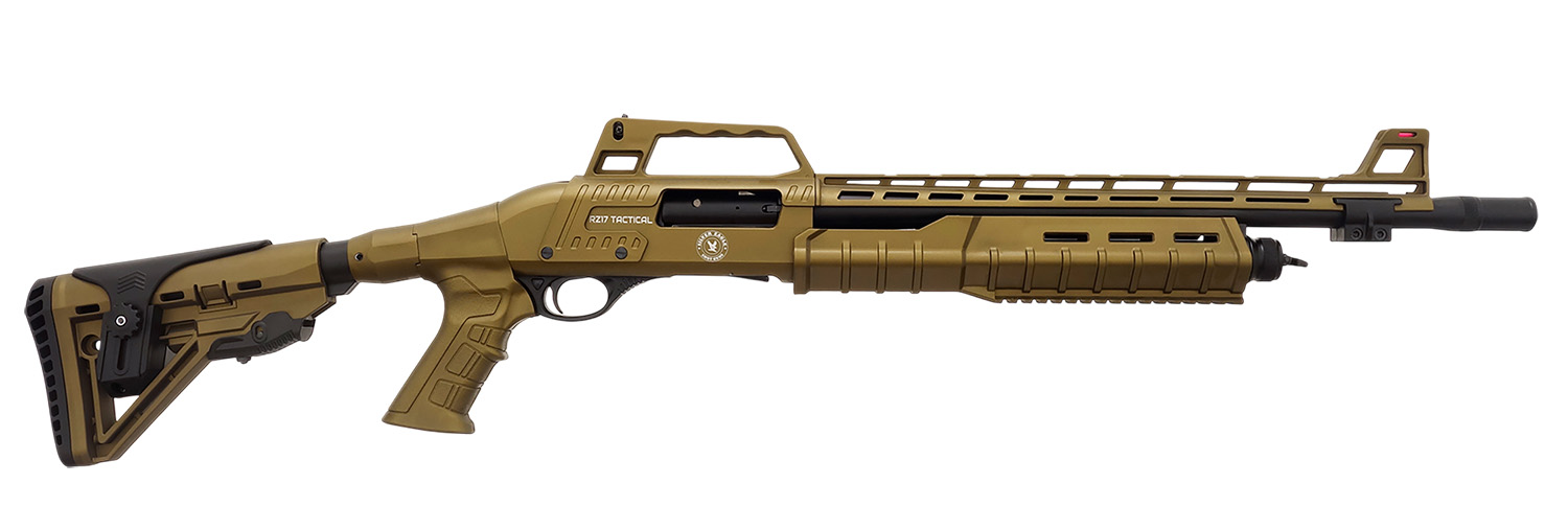 Silver Eagle Arms RZ17TACSB RZ17  12 Gauge Pump 4+1 18.50" Black Bronze Steel Barrel,  Bronze Receiver, Bronze Synthetic Stock, Picatinny Rail Forend, Bronze Polymer Grip