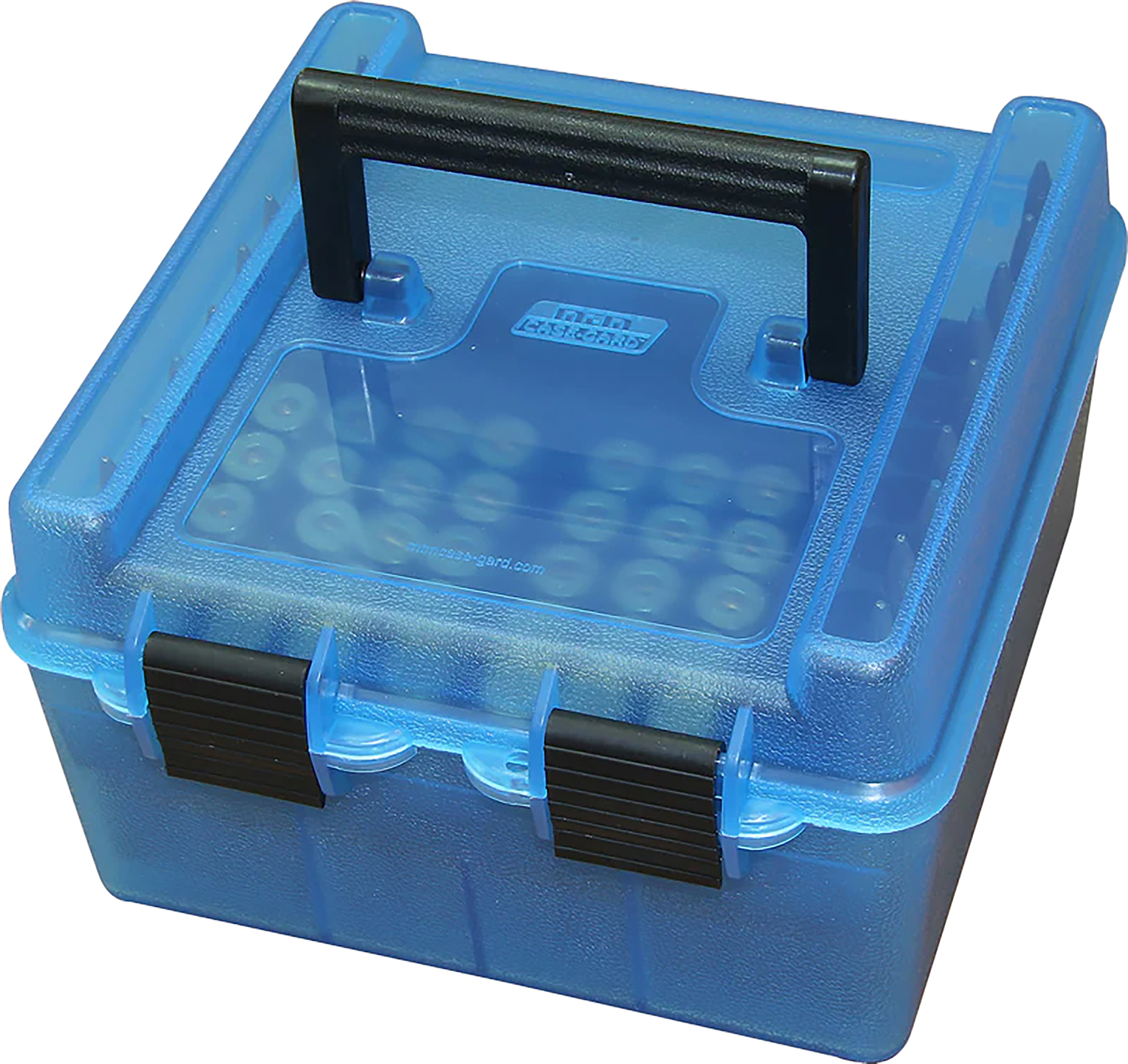 MTM Case-Gard R100Mag24 Deluxe Ammo Box Blue Polypropylene 100Rd